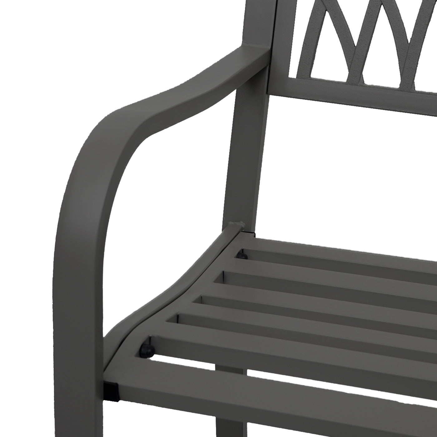 Cosmo Casa - Tuinbank - Parkbank - Staal - Zwart