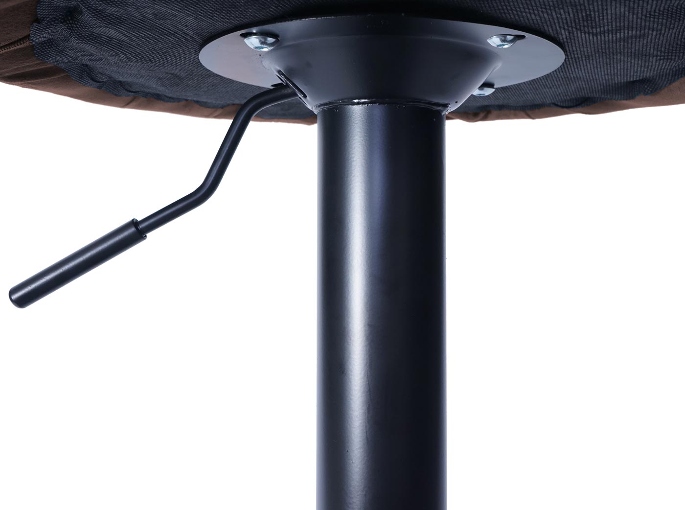 Cosmo Casa - Set van 2 Barkrukken - Bistrokruk - Imitatiesuède - Vintage donkerbruin