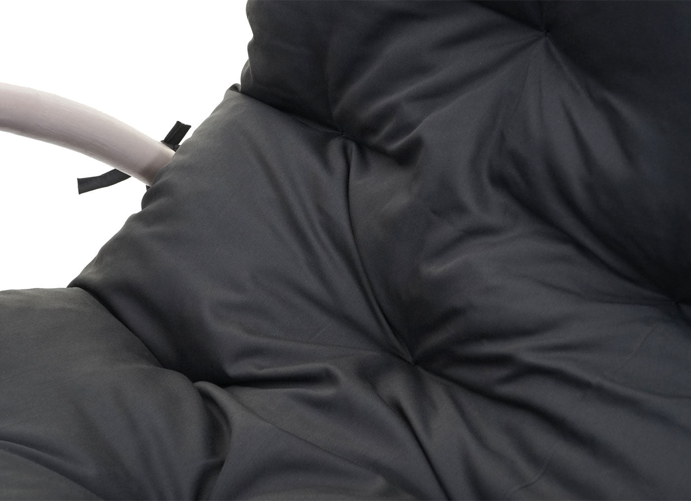 Cosmo Casa - Schommelstoel - Rotan - Rotan & Textiel - Grijs