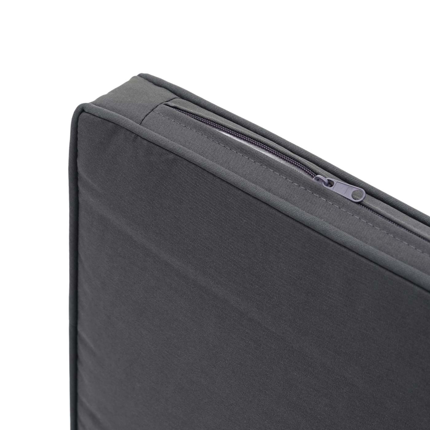 Cosmo Casa - Polyrotanset - Zitgroep - Polyrotan - Zwart & Donkergrijs