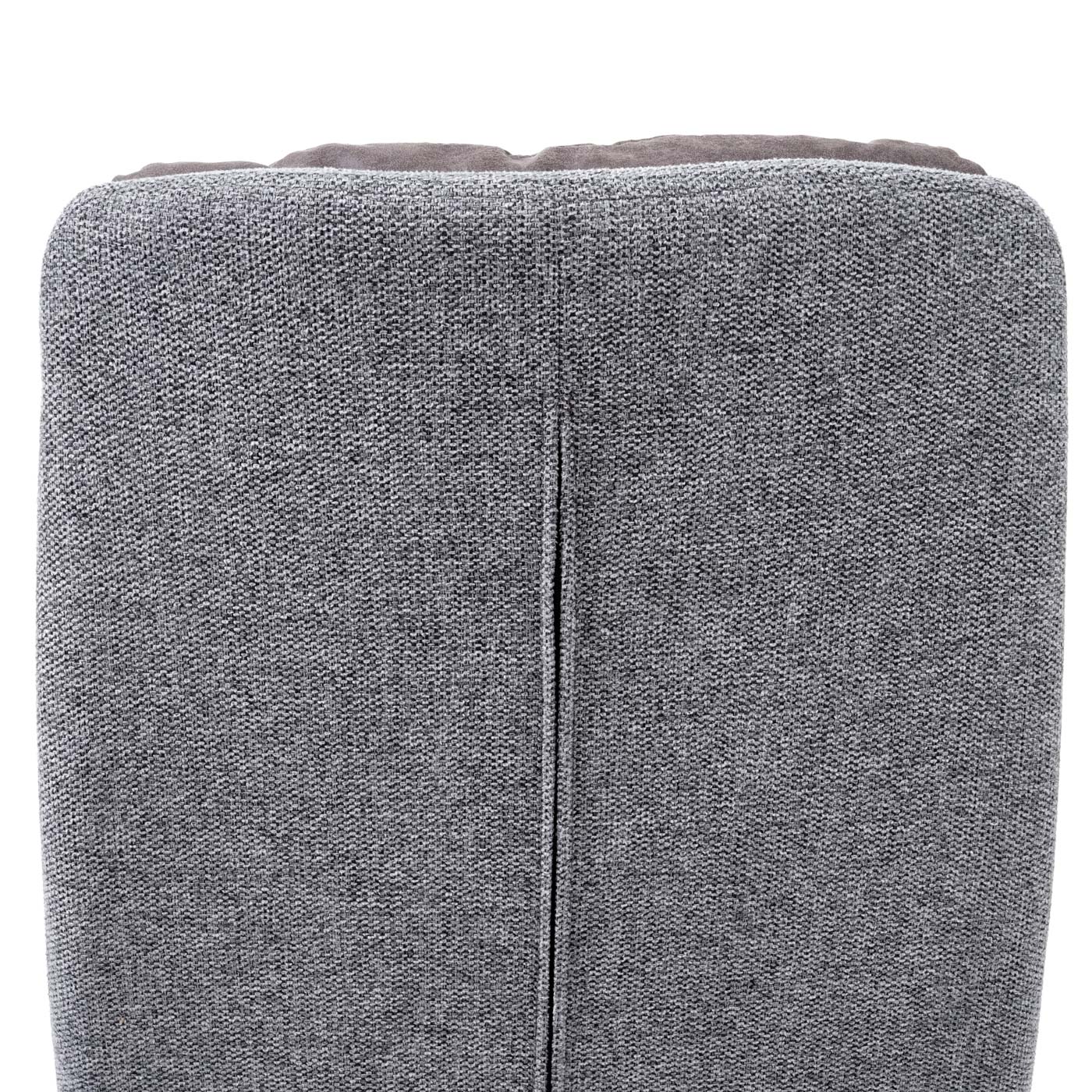 Cosmo Casa - Set van 6 Keukenstoelen - Draaibaar - Textiel - Lichtgrijs & Grijs