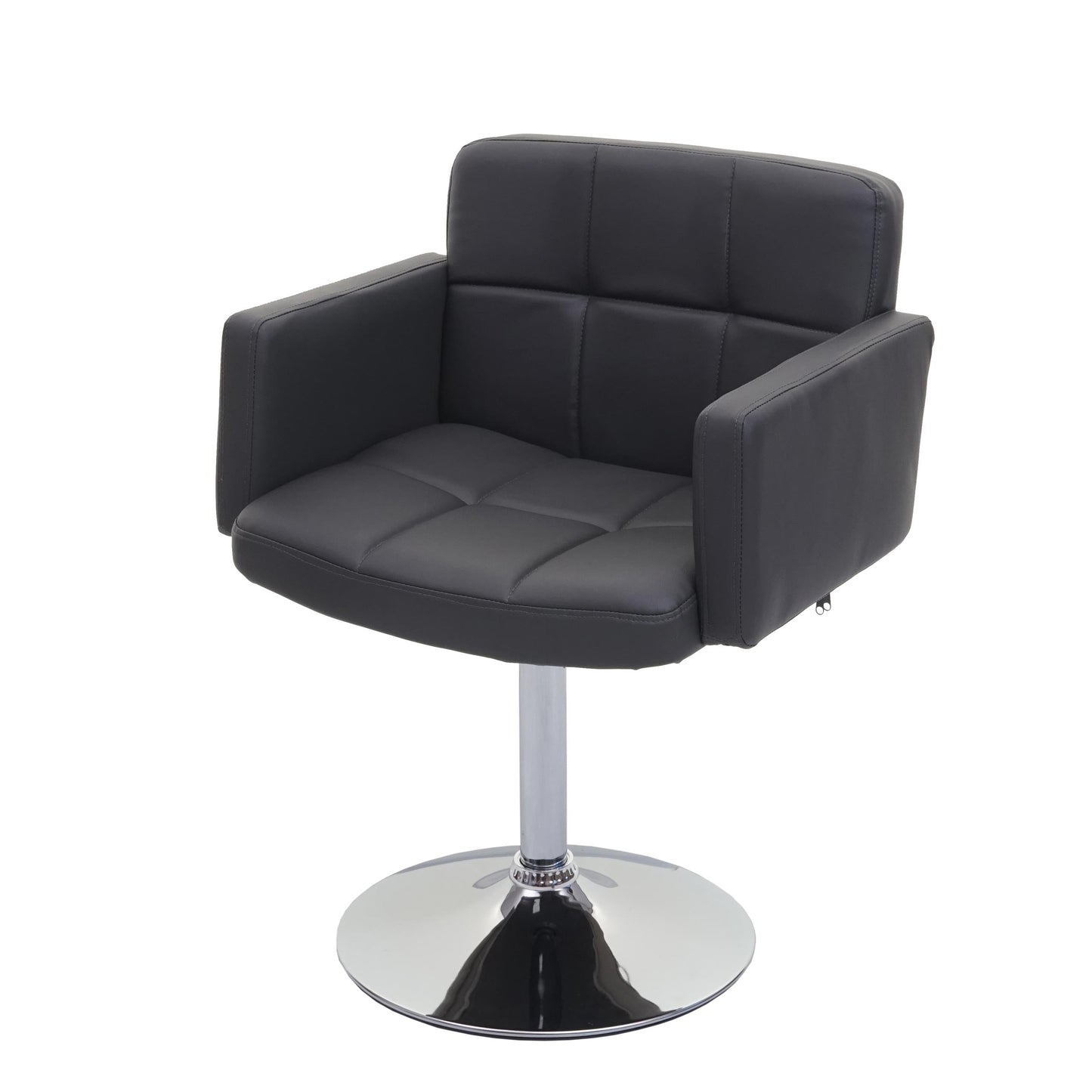 Cosmo Casa - Set van 6 Eetkamerstoelen - Draaibare Keukenstoelen - Kunstleer - Grijs