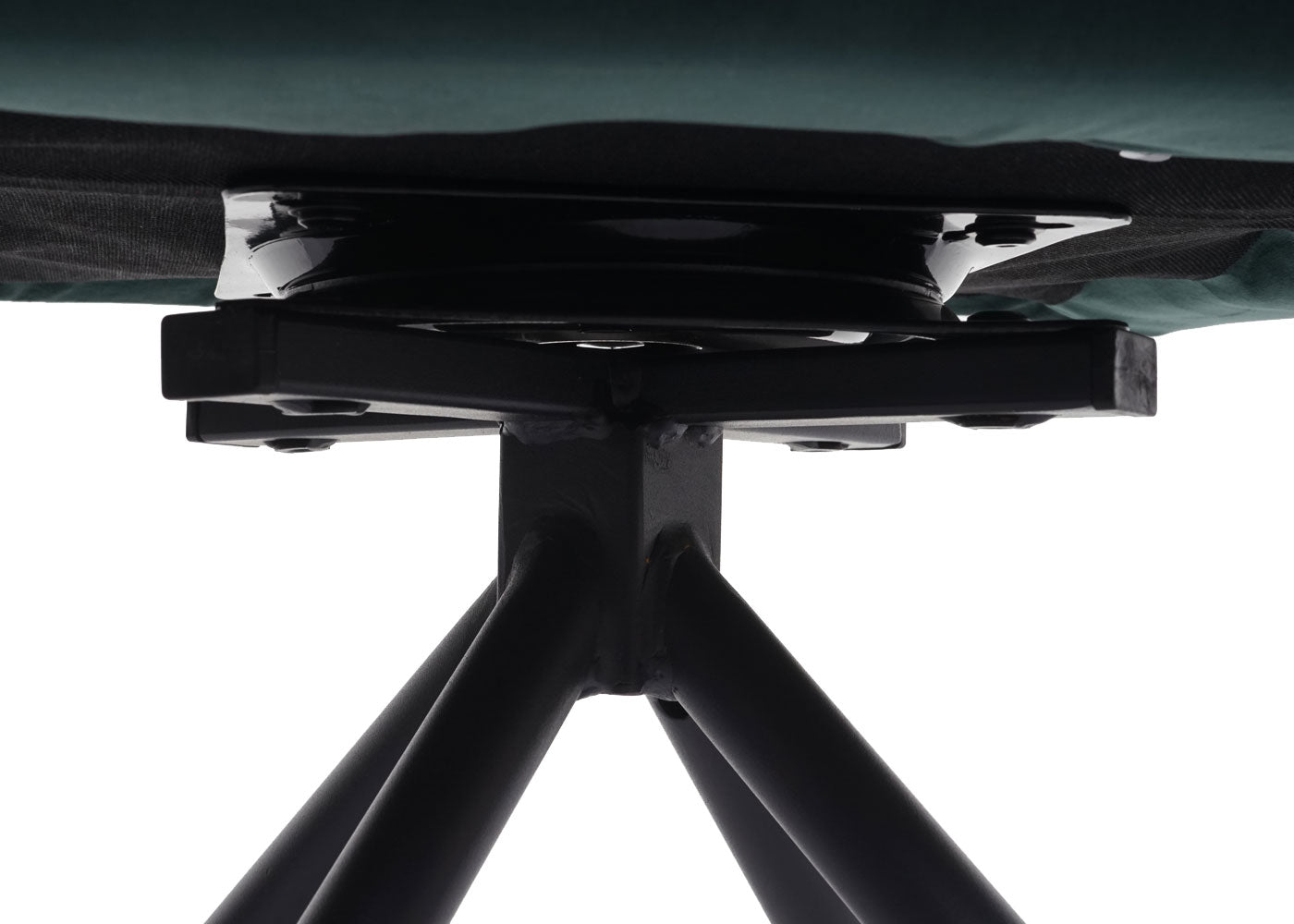 Cosmo Casa - Set van 6 Eetkamerstoelen - Keukenstoelen met Armleuningen - Fluweel - Groen - Zwarte Poten