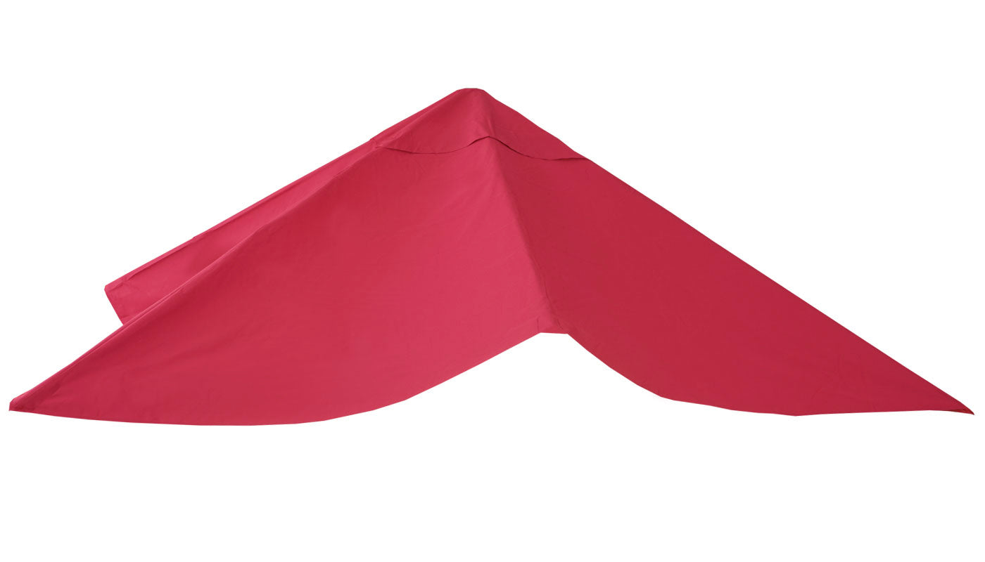 Cosmo Casa - Vervanghoes - Luxe zweefparasol - Polyester - Bordeauxrood - 3×4 m (Ø 5 m) - 3,5 kg