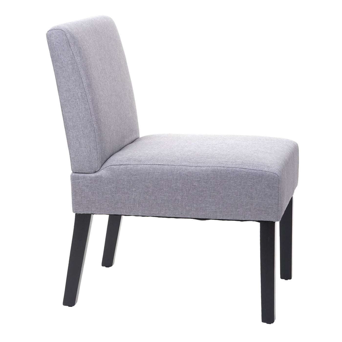 Cosmo Casa - Set van 2 Eetkamerstoelen - Lounge - Textiel - Grijs