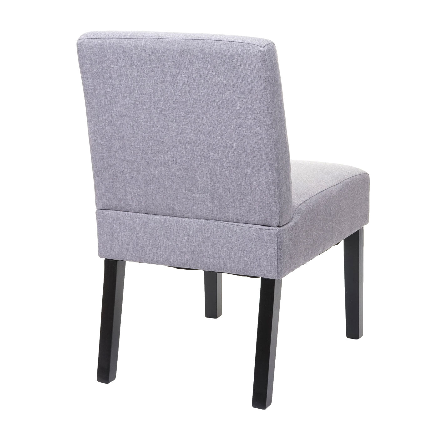 Cosmo Casa - Set van 2 Eetkamerstoelen - Lounge - Textiel - Grijs