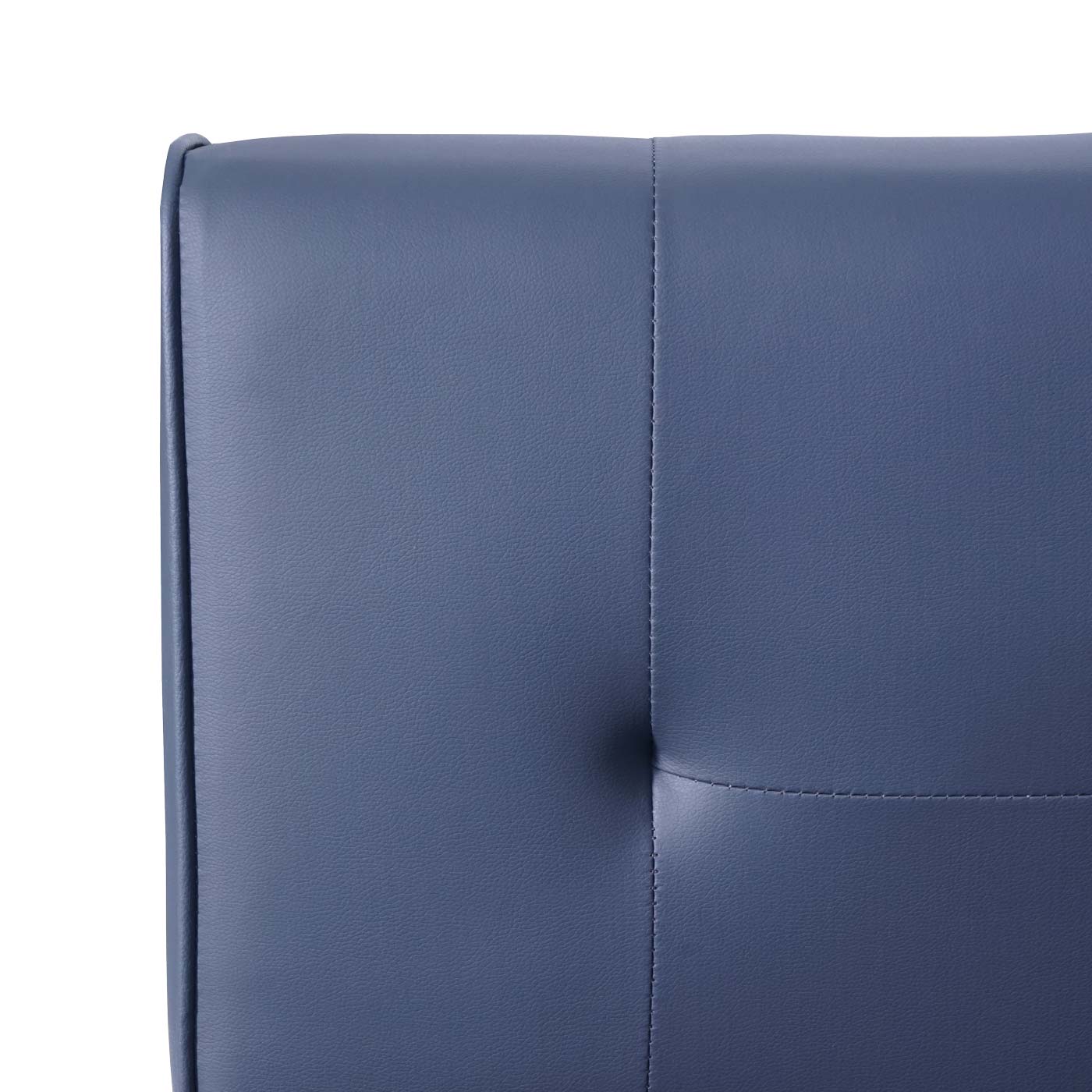 Cosmo Casa - 3-zitsbank - Bekerhouder - Kunstleer - Donkerblauw - 97×166 cm