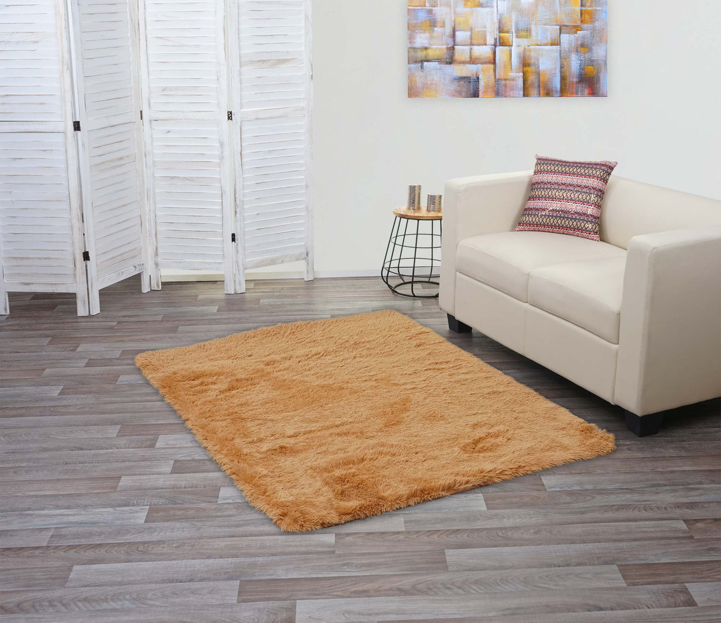 Cosmo Casa - Tapijt - Shaggy Runner - Textiel - Bruin - 160×120 cm