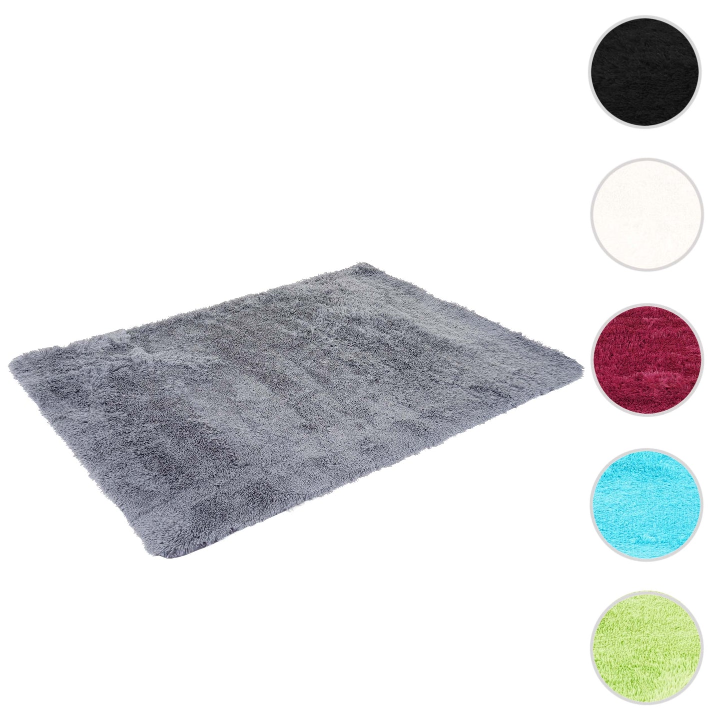 Cosmo Casa - Tapijt - Fluffy Soft - Textiel - Grijs - 230×160 cm