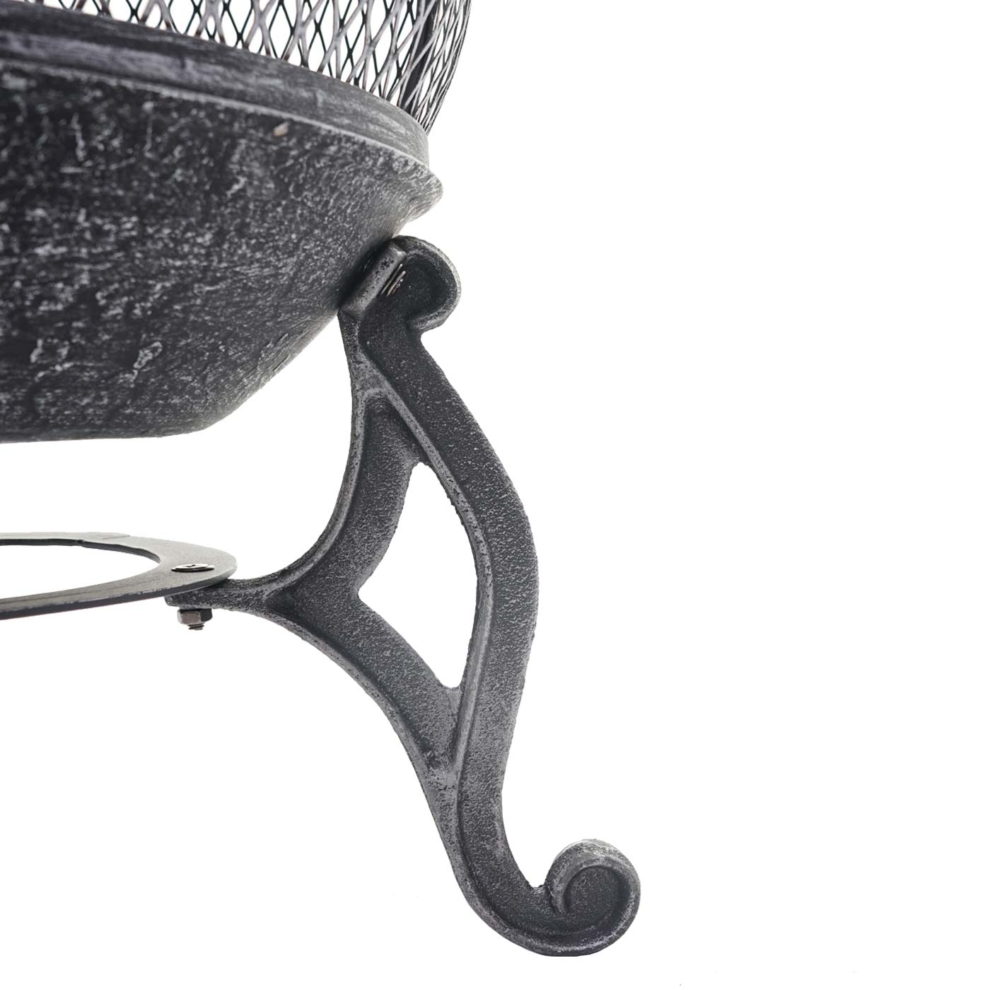 Cosmo Casa - Terraskachel - Vuurkorf - Gietijzer - 11,7 kg - 91×42×42 cm