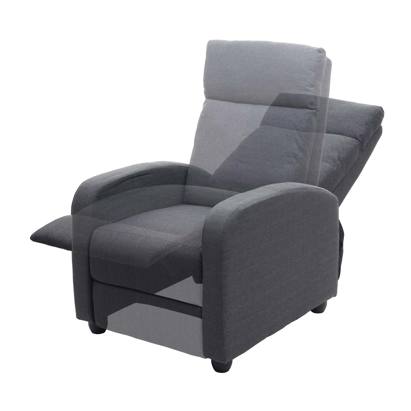 Cosmo Casa - TV-fauteuil - Verstelbaar - Textiel - Lichtgrijs