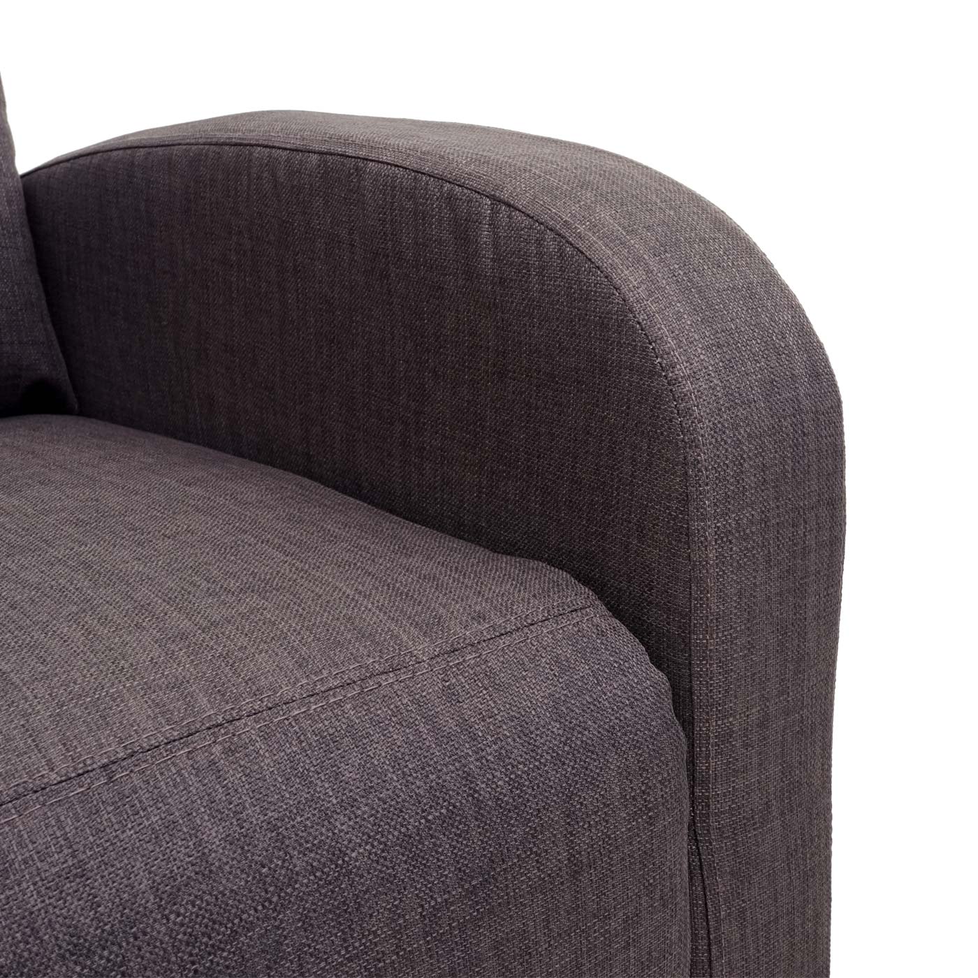 Cosmo Casa - TV-fauteuil - Verstelbaar - Textiel - Grijsbruin