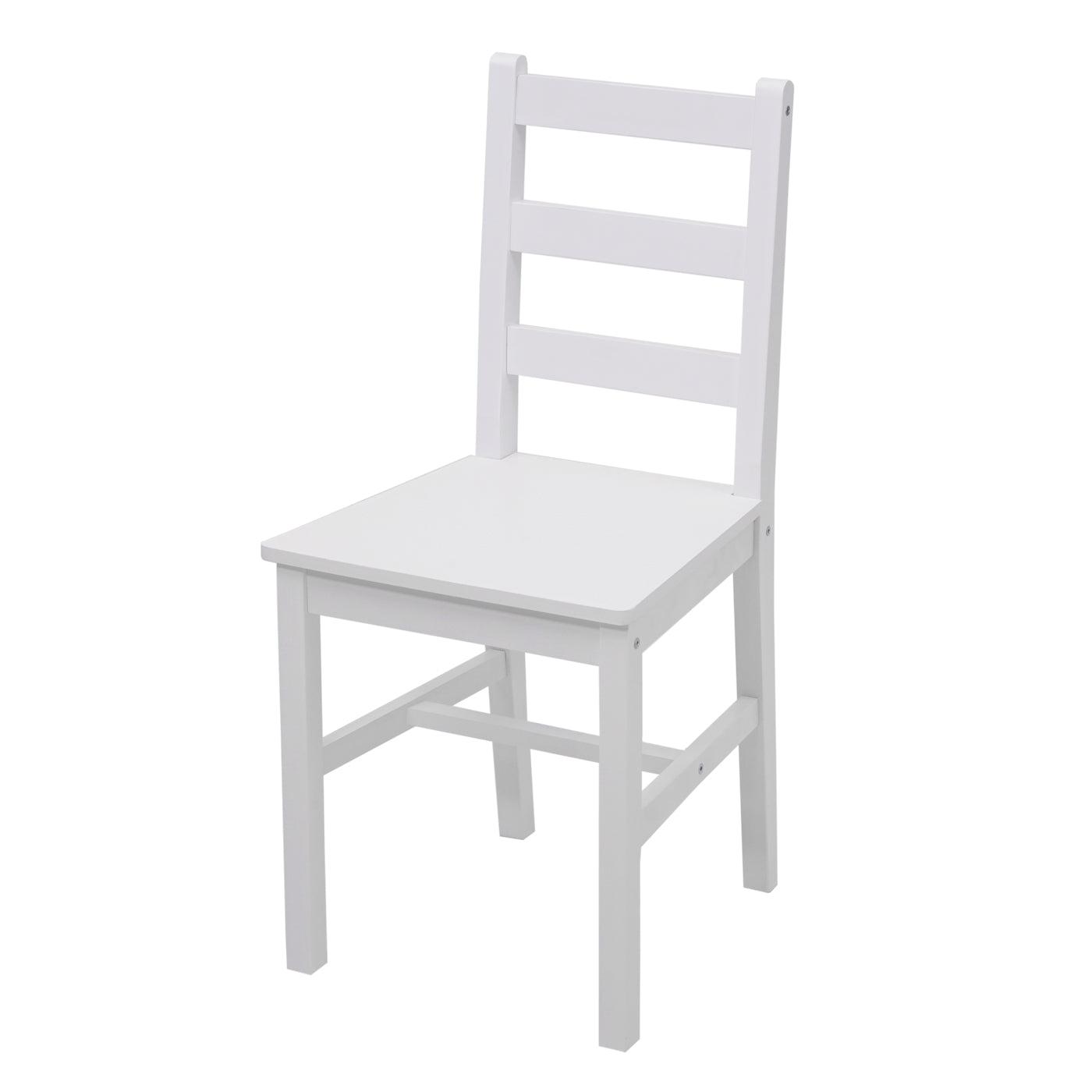 Cosmo Casa - Eetkamerset - Landhuis - Massief hout - Wit - 110 cm