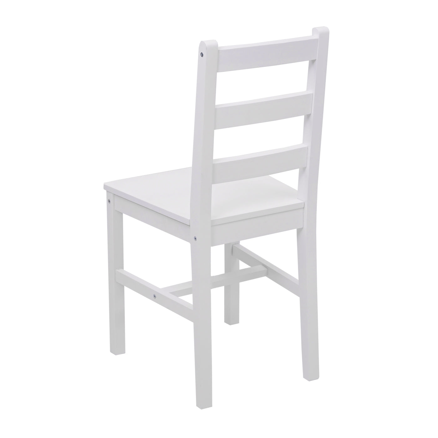 Cosmo Casa - Eetkamerset - Landhuis - Massief hout - Wit - 110 cm