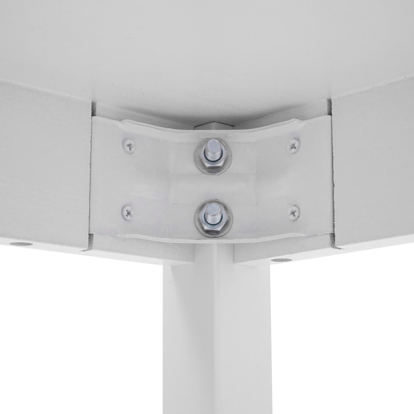 Cosmo Casa - Eetkamerset - Landhuis - Massief hout - Wit - 110 cm