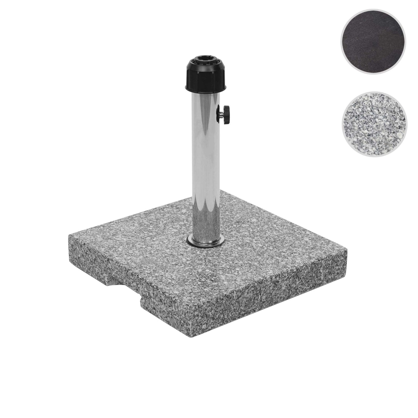 Cosmo Casa - Parasolstandaard - Paraplubak - Graniet - Grijs - Vierkant - 23 kg