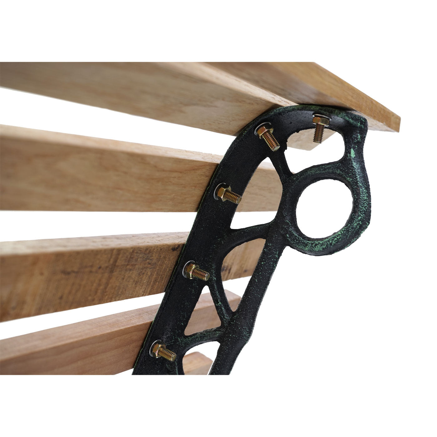 Cosmo Casa - Tuinbank - Park - Hout & Gietijzer - Lichtbruin - 122 cm - 22 kg