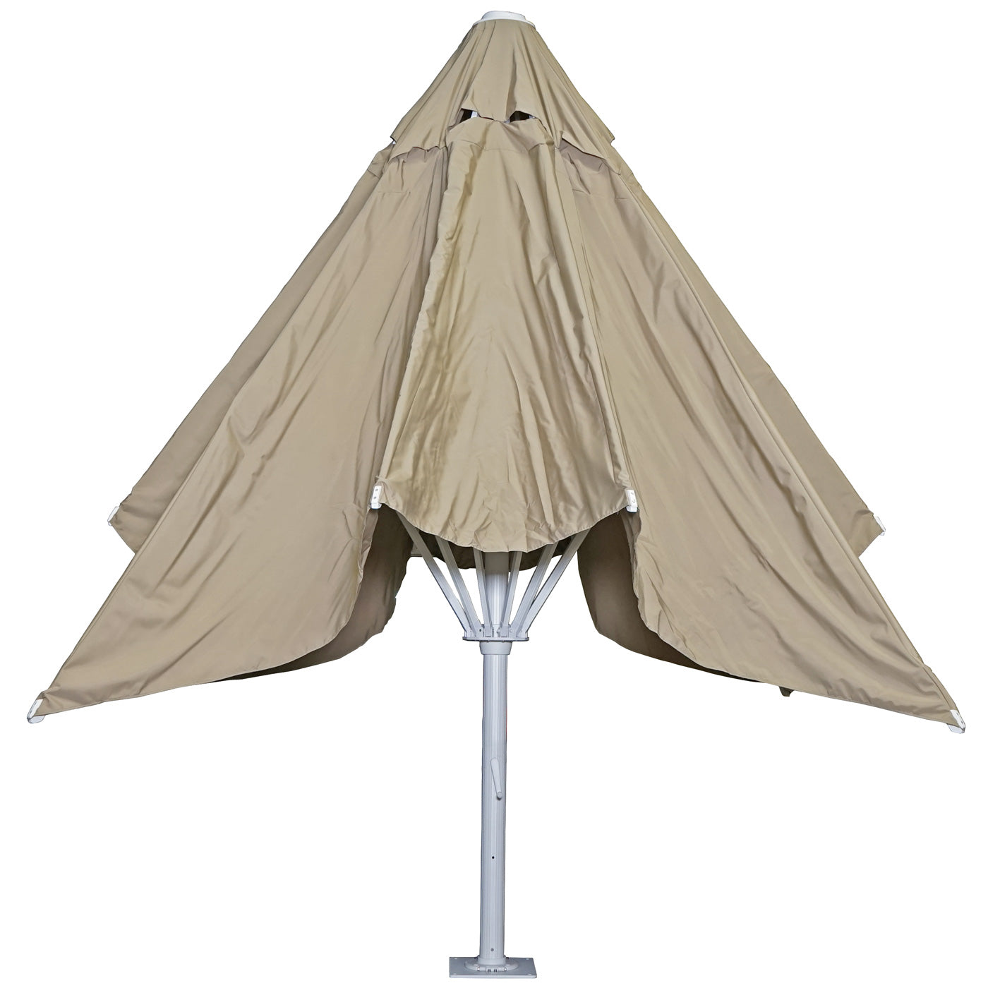 Cosmo Casa - Restaurantparasol - XXL - Polyester & Aluminium - Beige - 5×5 m (Ø 7,2 m) - 75 kg