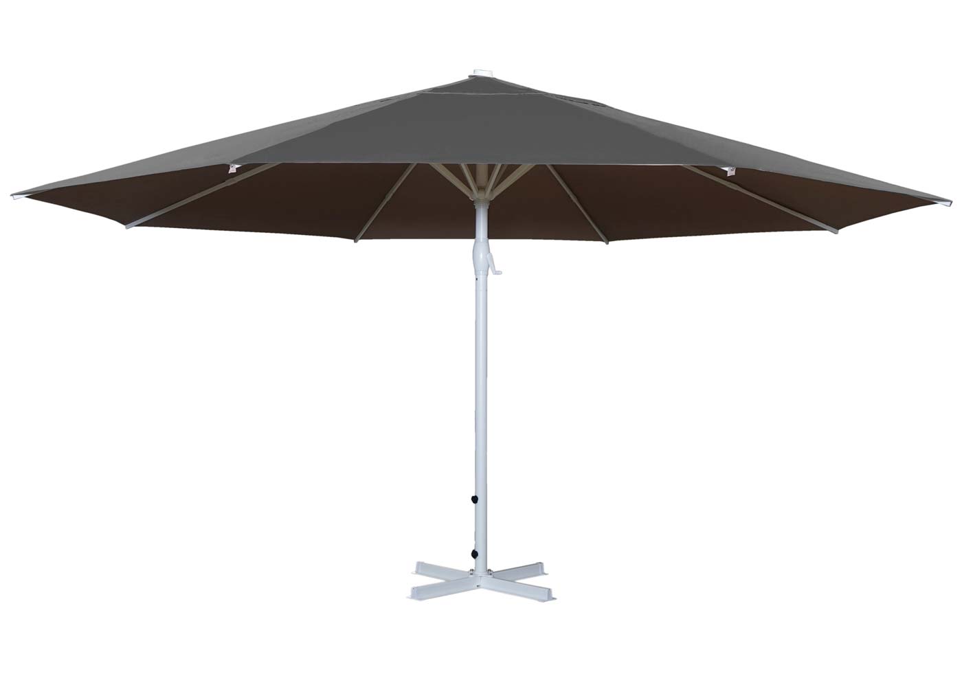 Cosmo Casa - Parasol - Zonder voet - Polyester & Aluminium - Antraciet - 5 m