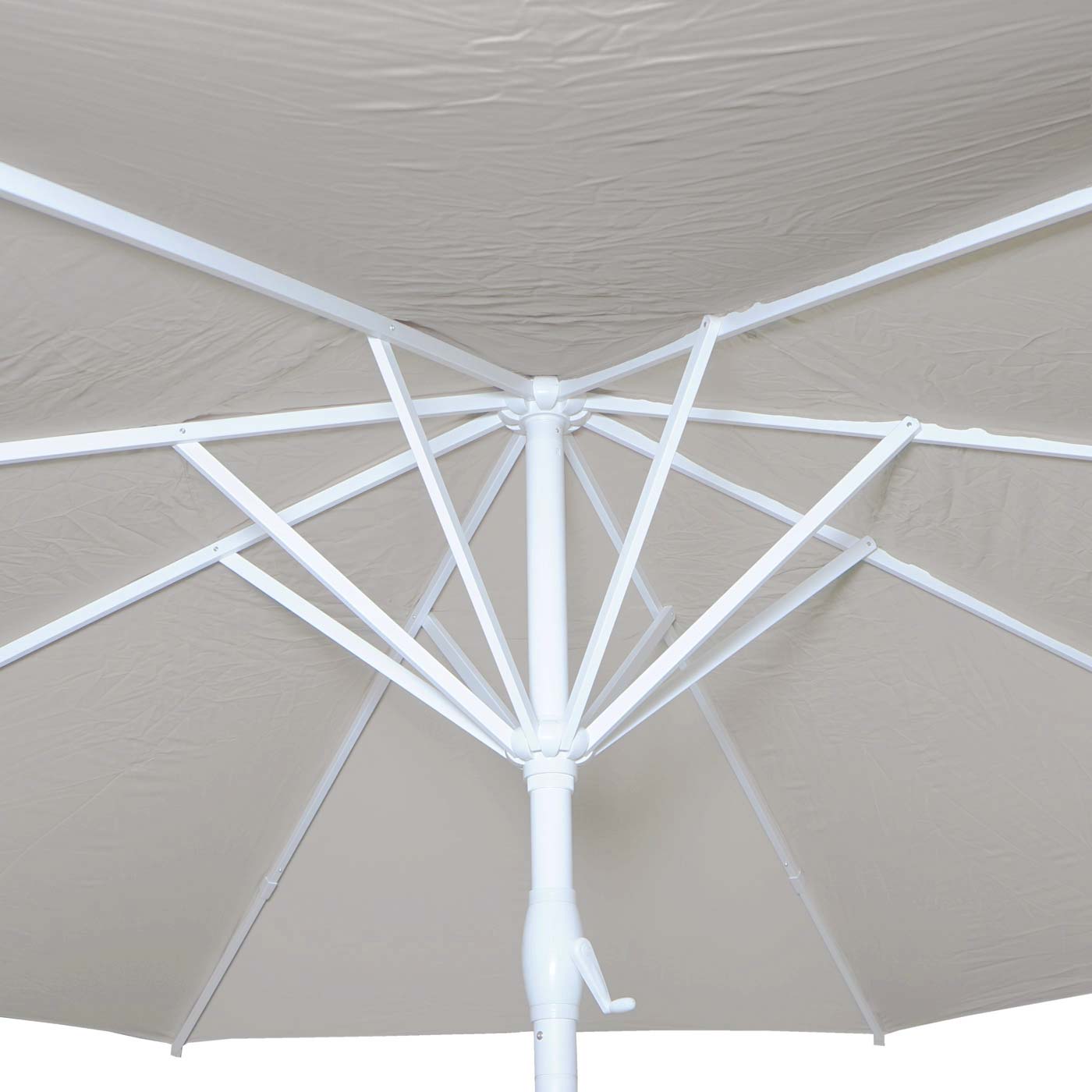 Cosmo Casa - Parasol - Zonder voet - Polyester & Aluminium - Rood - 5 m