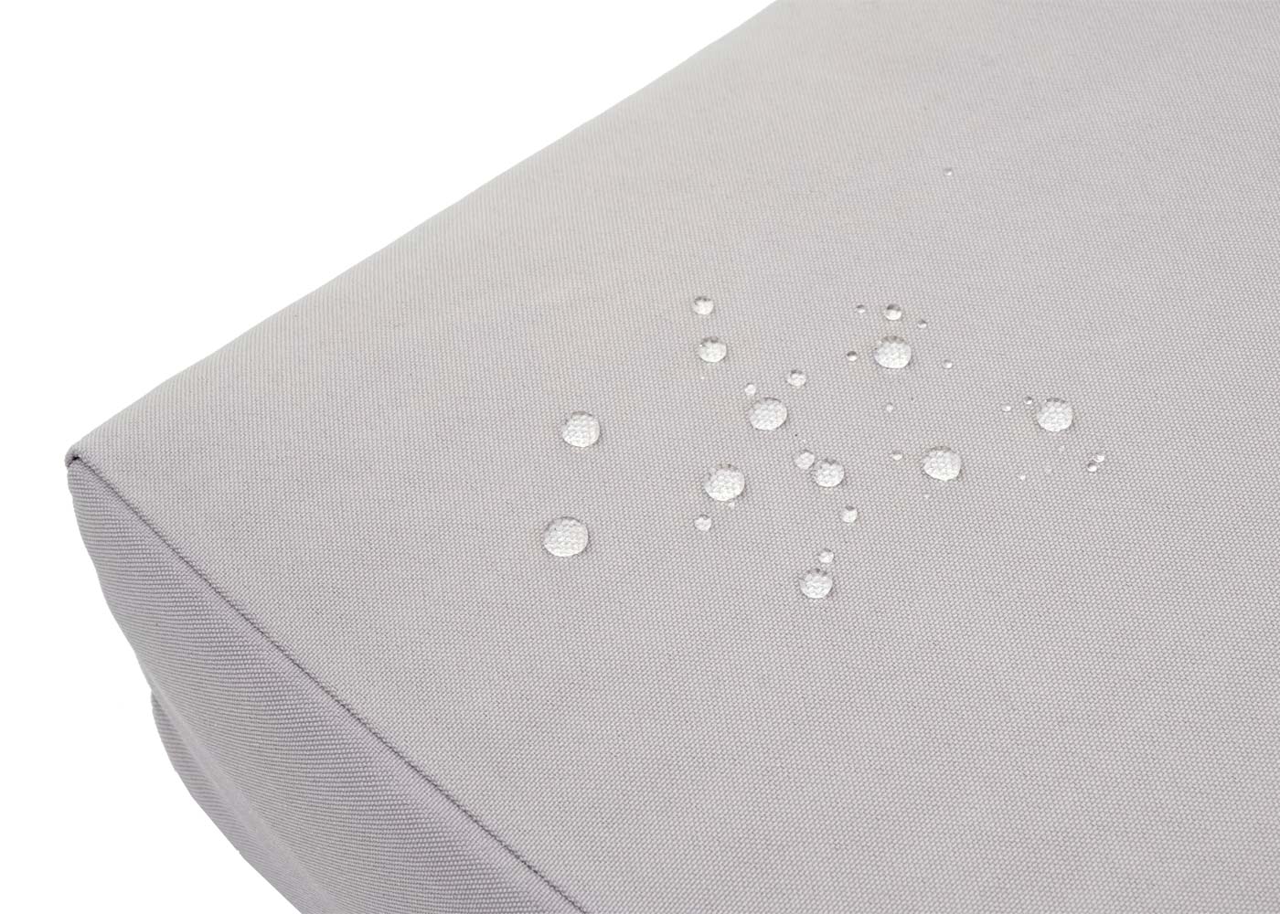 Cosmo Casa - Bank - Lounge - Polyrotan - Zwart & Lichtgrijs - 112 cm