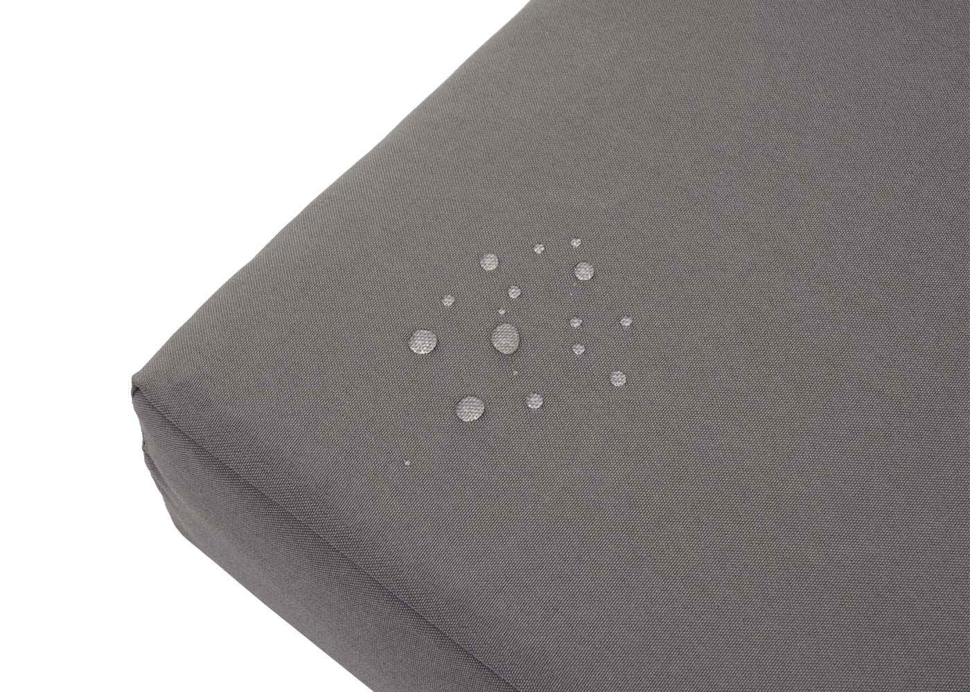 Cosmo Casa - Bank - Lounge - Polyrotan - Grijs & Donkergrijs - 112 cm