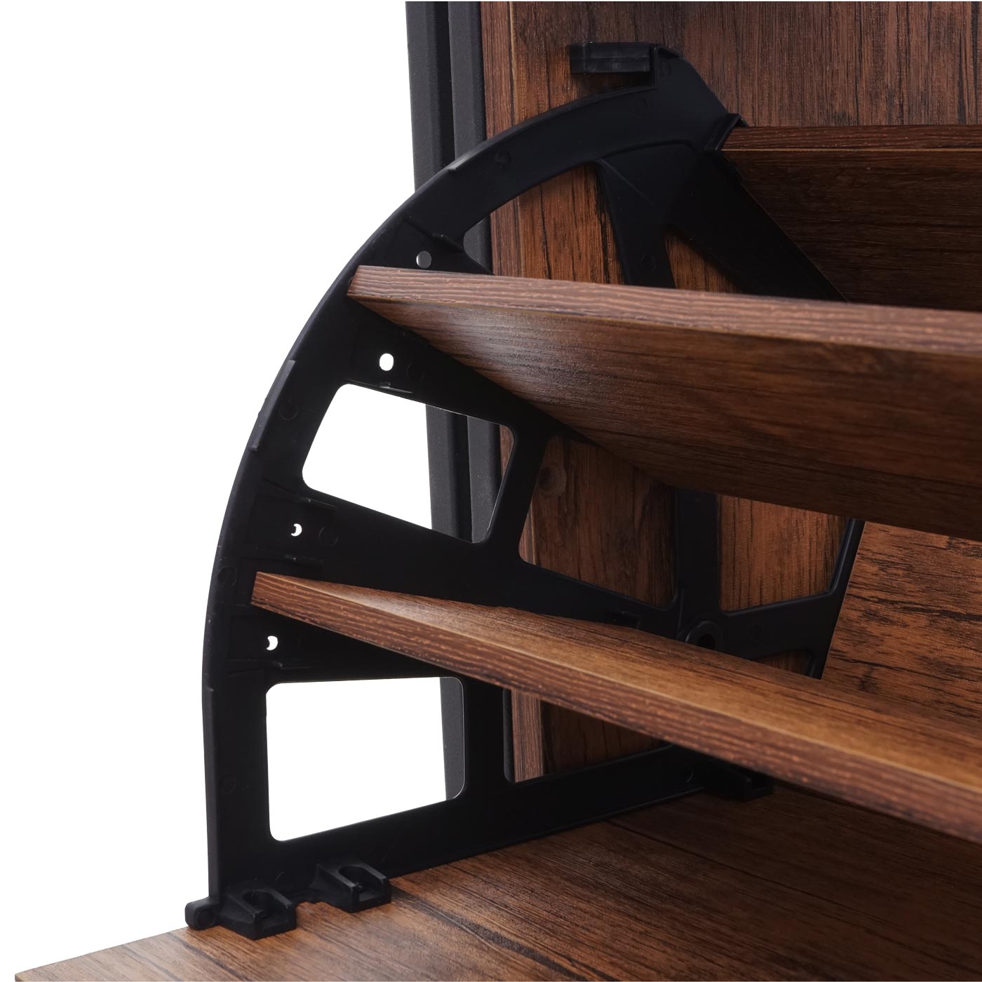 Cosmo Casa - Schoenenrek - Kast - Hout - Wilde eiken look - 122×77×29 cm