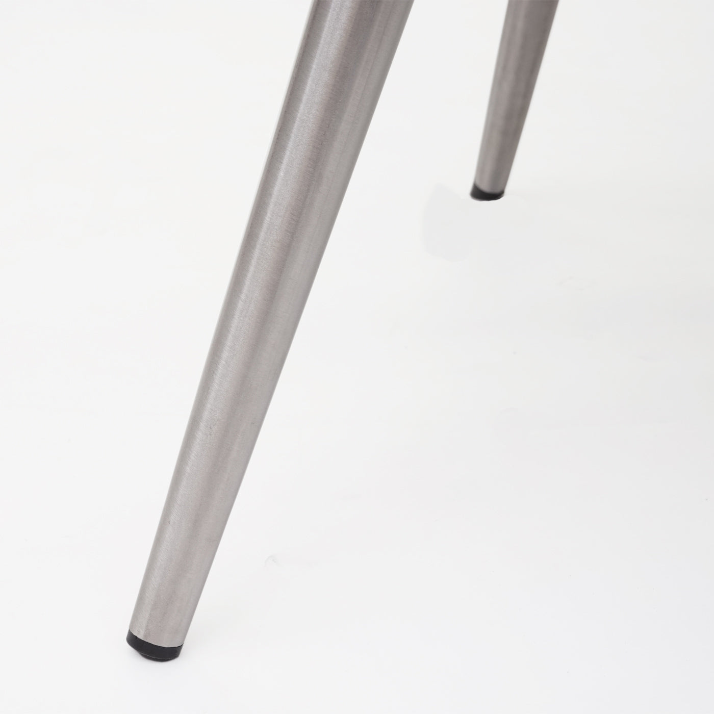 Cosmo Casa - Set van 2 Eetkamerstoelen - Stof & Kunstleer - Grijs