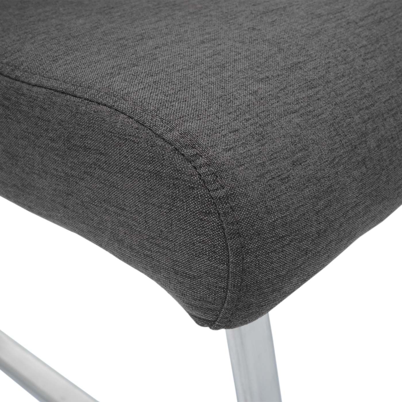 Cosmo Casa - Eetkamerbank - Stof & Textiel - Grijsbruin - 160 cm