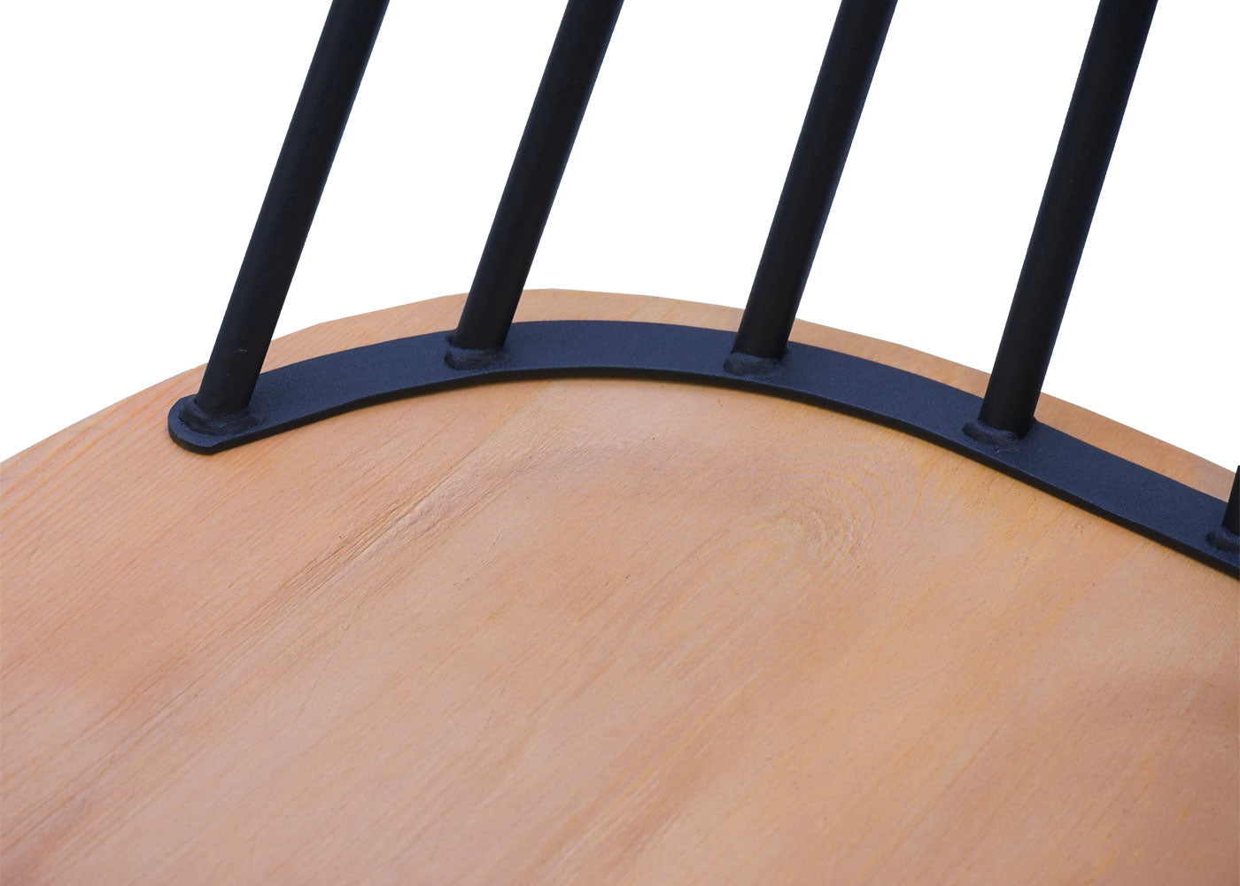 Cosmo Casa - Set van 2 Barkrukken - Retrodesign - Hout & Metaal - Naturel