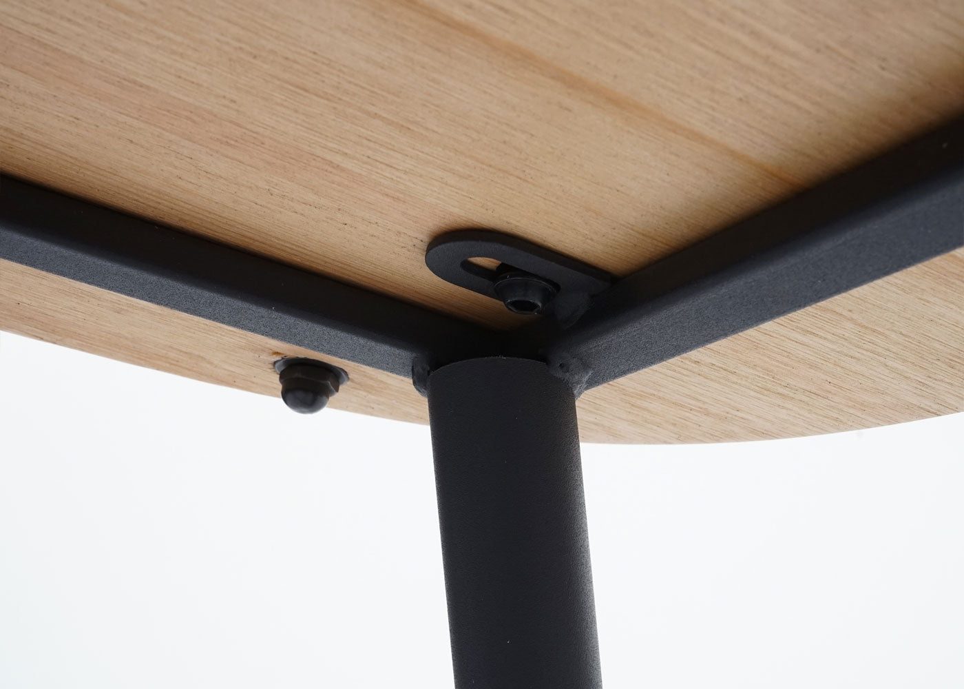 Cosmo Casa - Set van 2 Barkrukken - Retrodesign - Hout & Metaal - Naturel