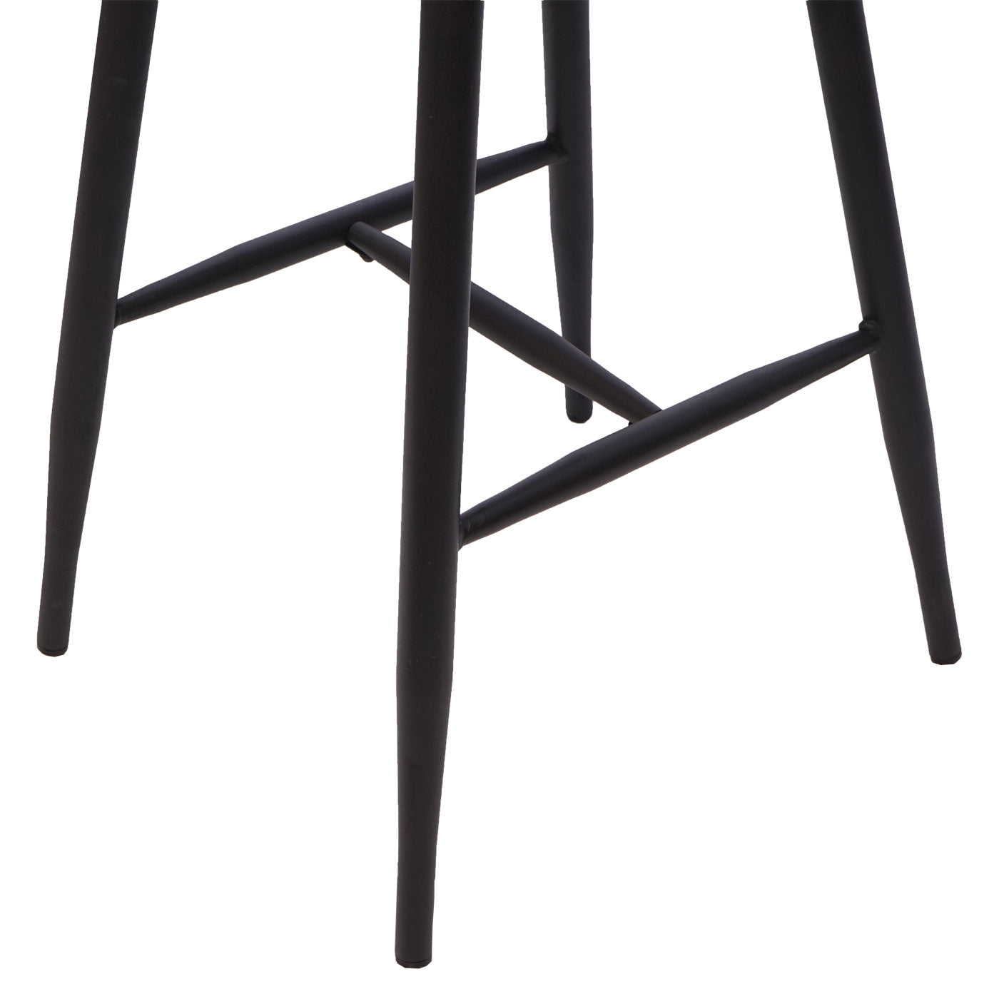 Cosmo Casa - Set van 2 Barkrukken - Retrodesign - Hout & Metaal - Vintage Bruin