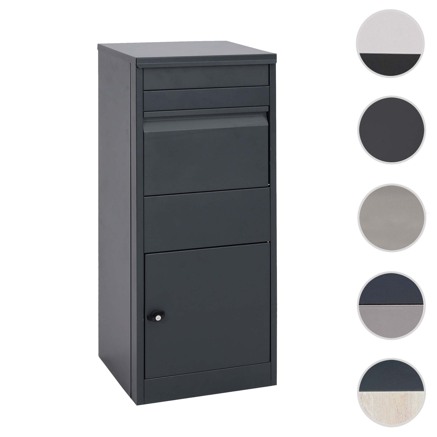 Cosmo Casa - Pakketbus - Staand - Metaal - Antraciet - Maat