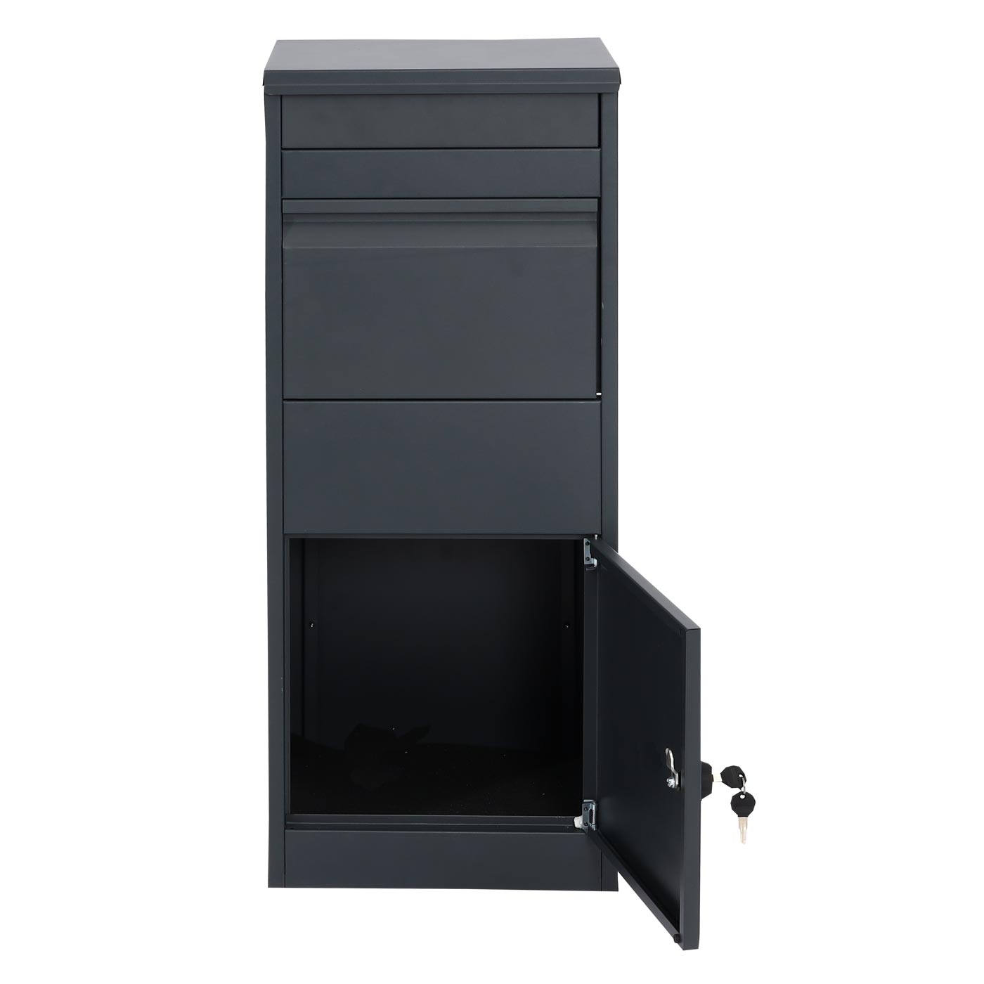 Cosmo Casa - Pakketbus - Staand - Metaal - Antraciet - Maat