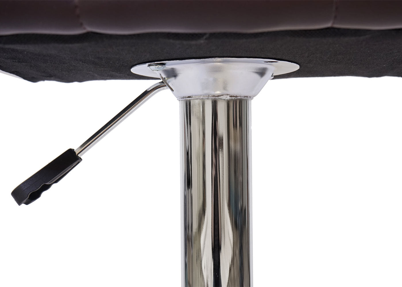 Cosmo Casa - Set van 2 Barkrukken - Verstelbaar - Kunstleer - Bruin-wit