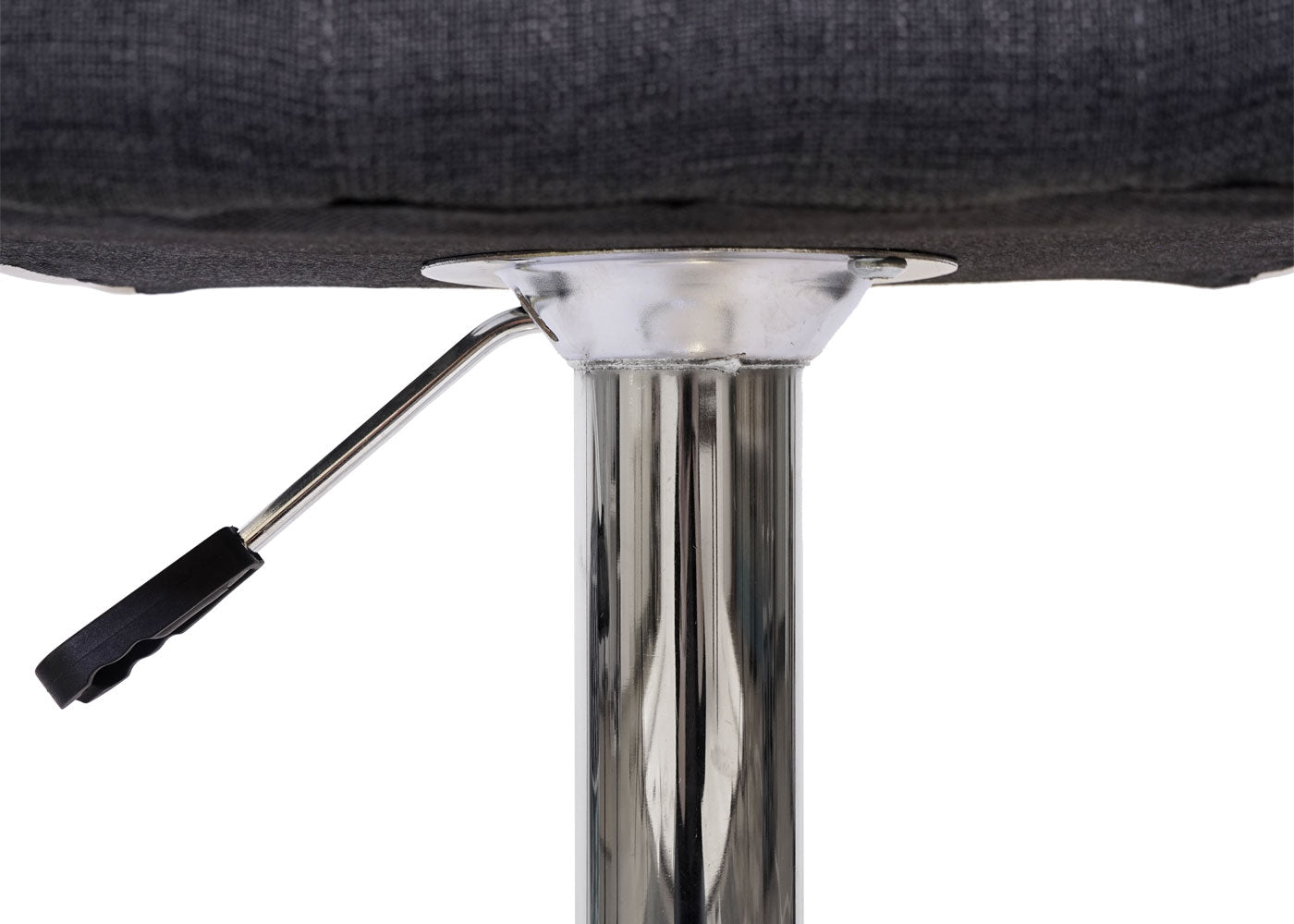 Cosmo Casa - Set van 2 Barkrukken - Verstelbaar - Combinatie - Donkergrijs & Wit