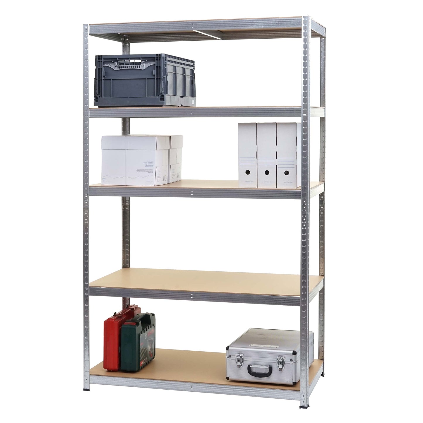 Cosmo Casa - Zware stelling - Opslag - Metaal - Gegalvaniseerd - 200×120×60 cm