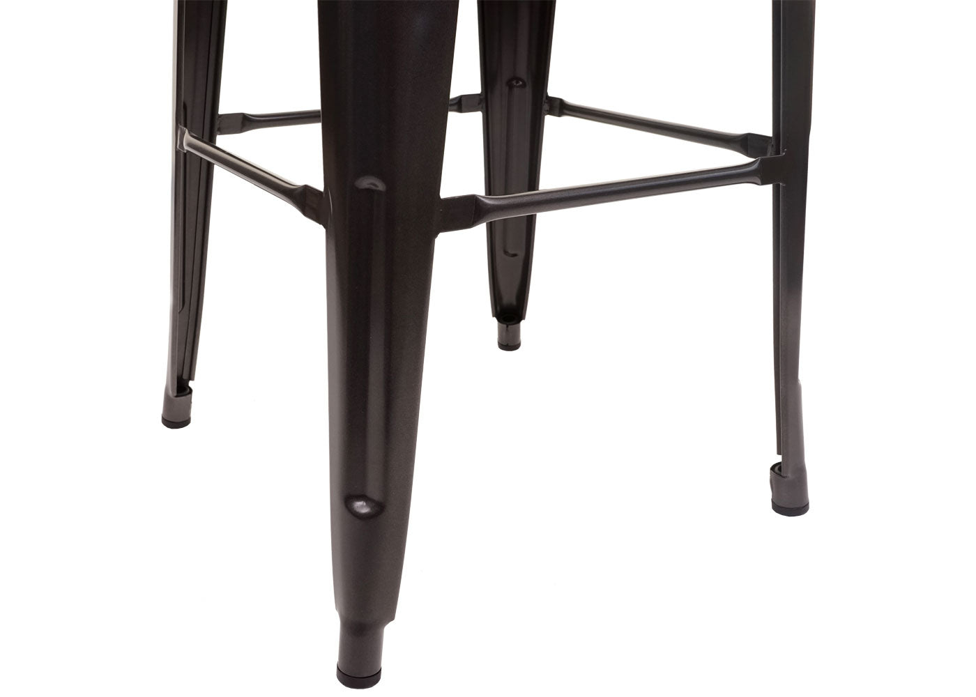 Cosmo Casa - Set van 2 Barkrukken - Chesterfield - Kunstleer - Zwartbruin