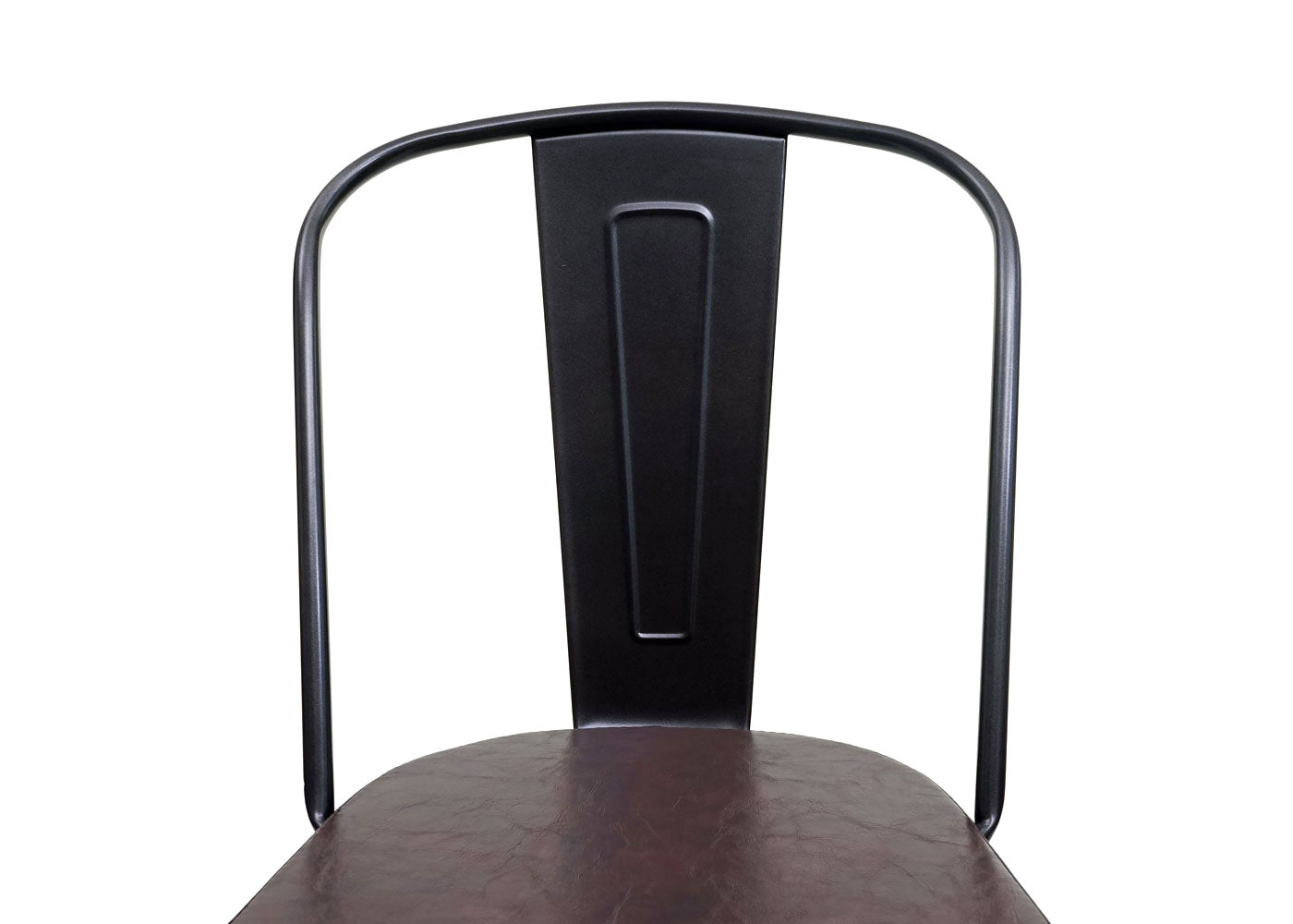 Cosmo Casa - Set van 2 Eetkamerstoelen - Chesterfield - Kunstleer - Zwartbruin