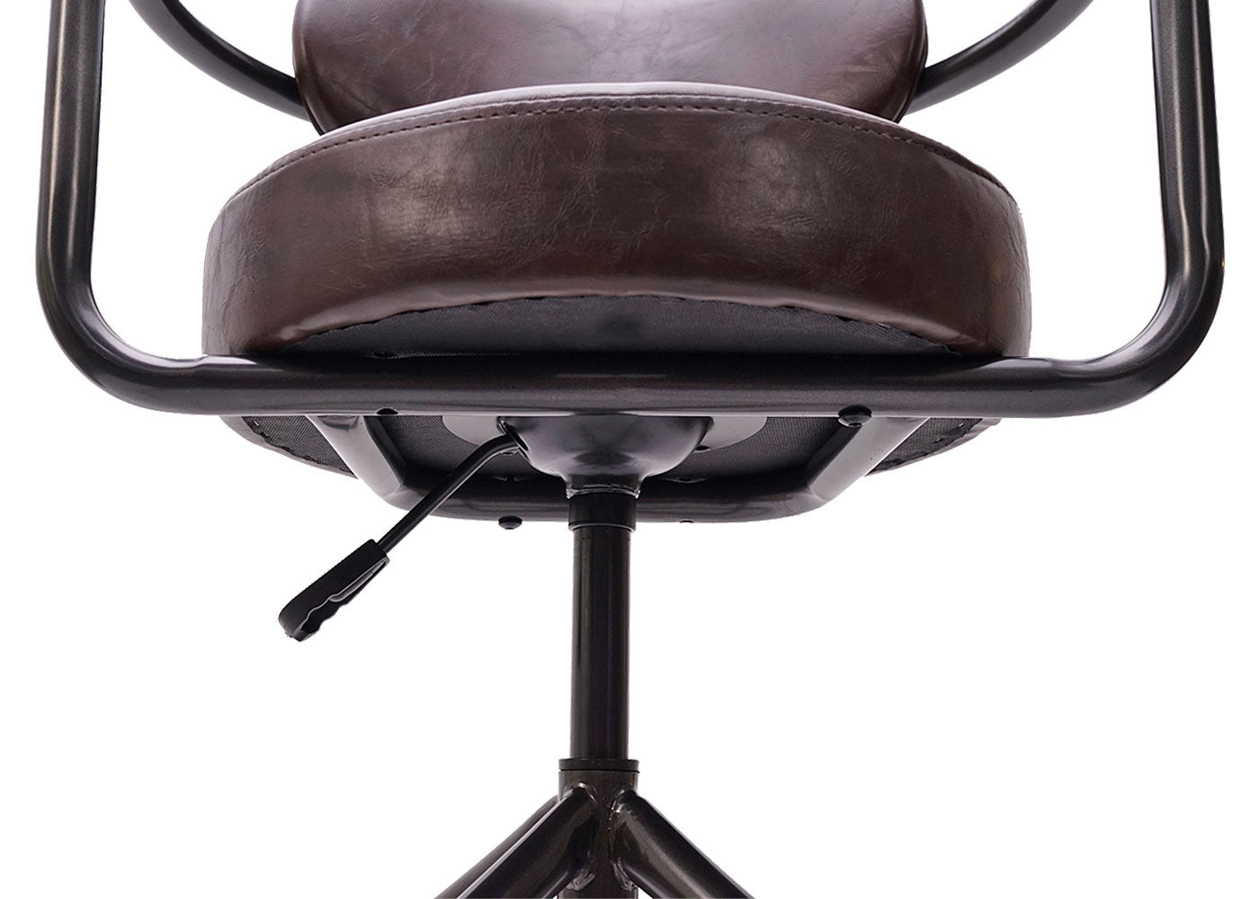 Cosmo Casa - Barkruk - Verstelbaar - Suèdelook - Vintage bruin