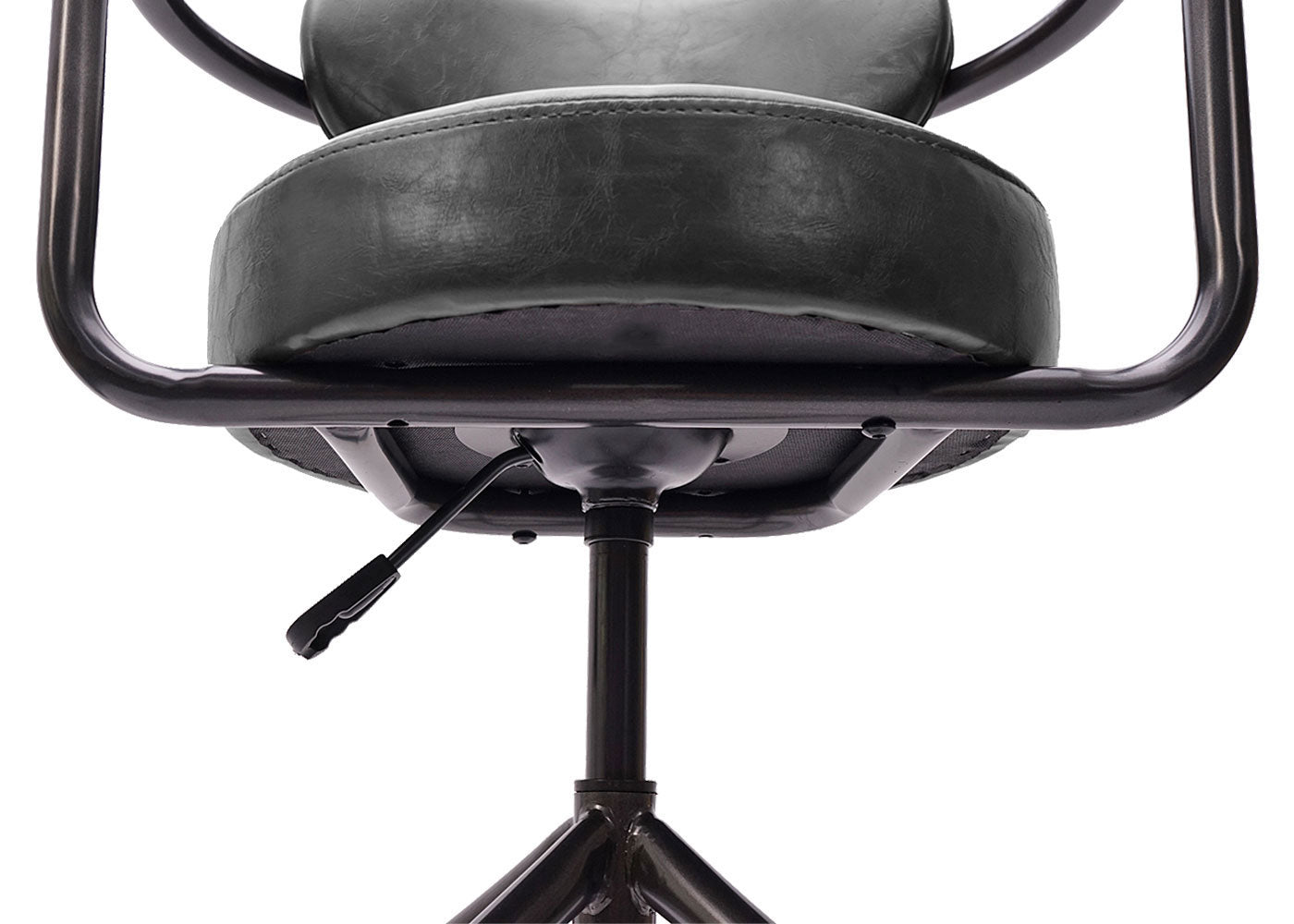 Cosmo Casa - Barkruk - Verstelbaar - Suèdelook - Vintage grijs