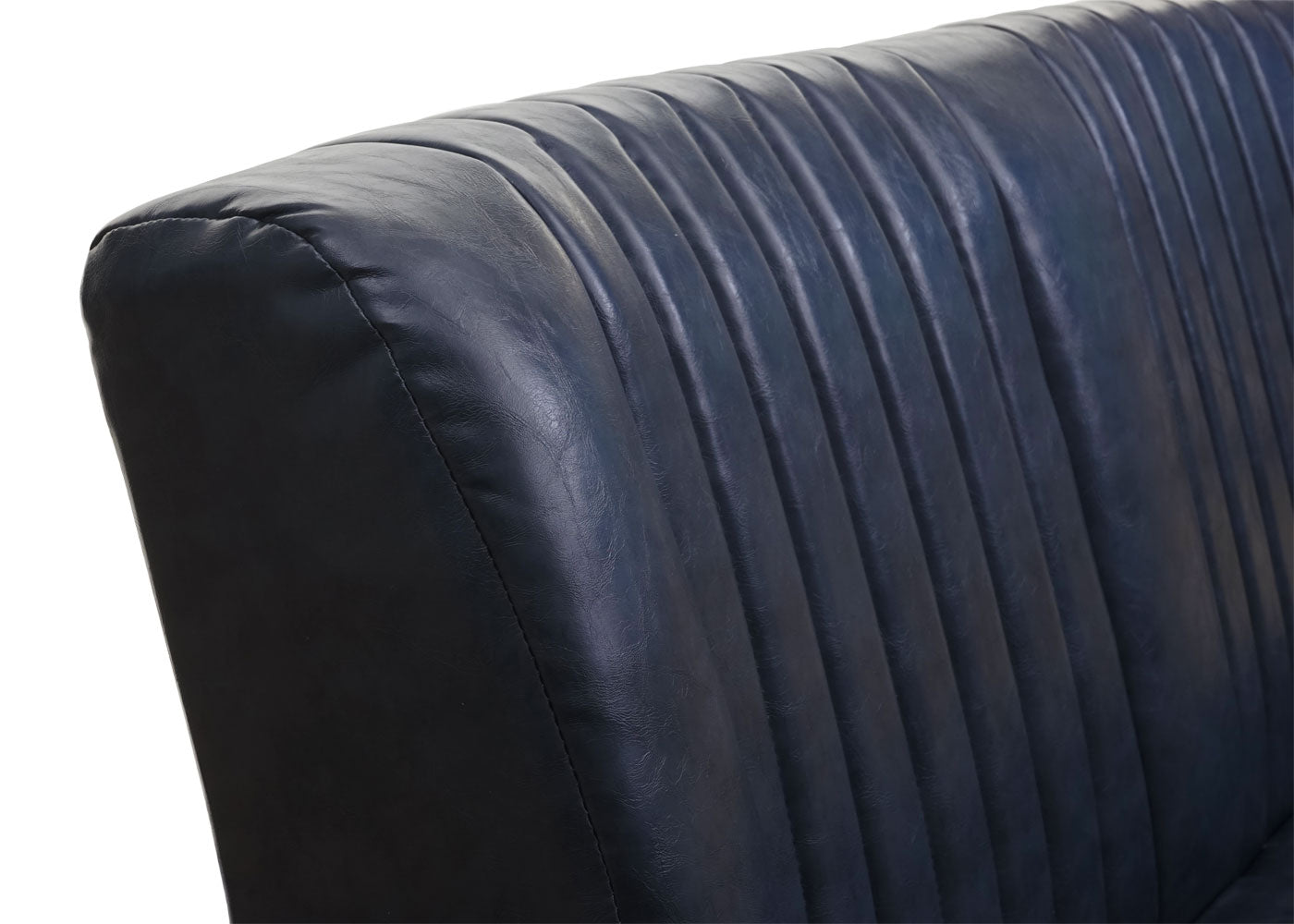 Cosmo Casa - 2-zitsbank - Industrieel - Kunstleer - Vintage grijs