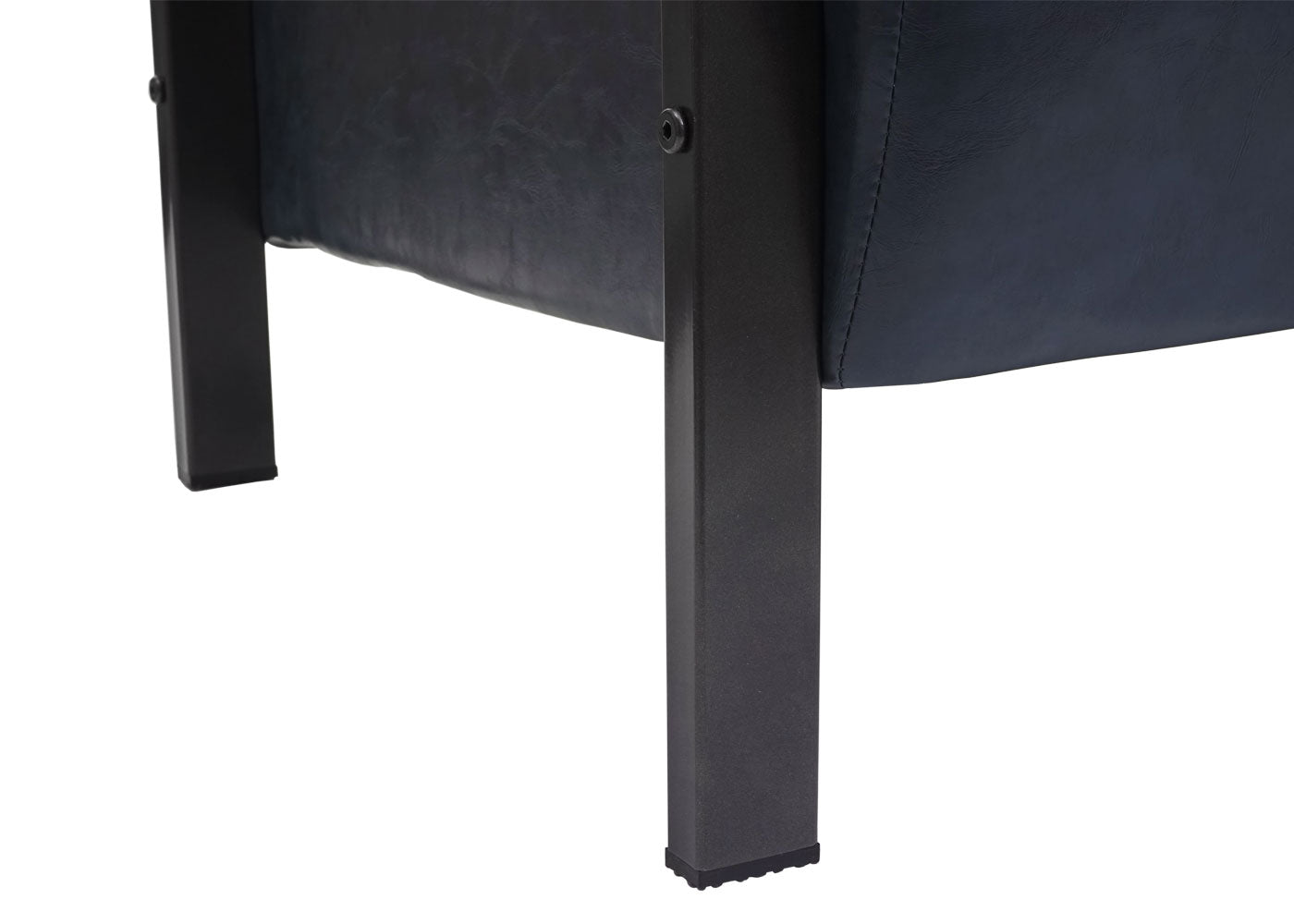 Cosmo Casa - 2-zitsbank - Industrieel - Kunstleer - Vintage grijs