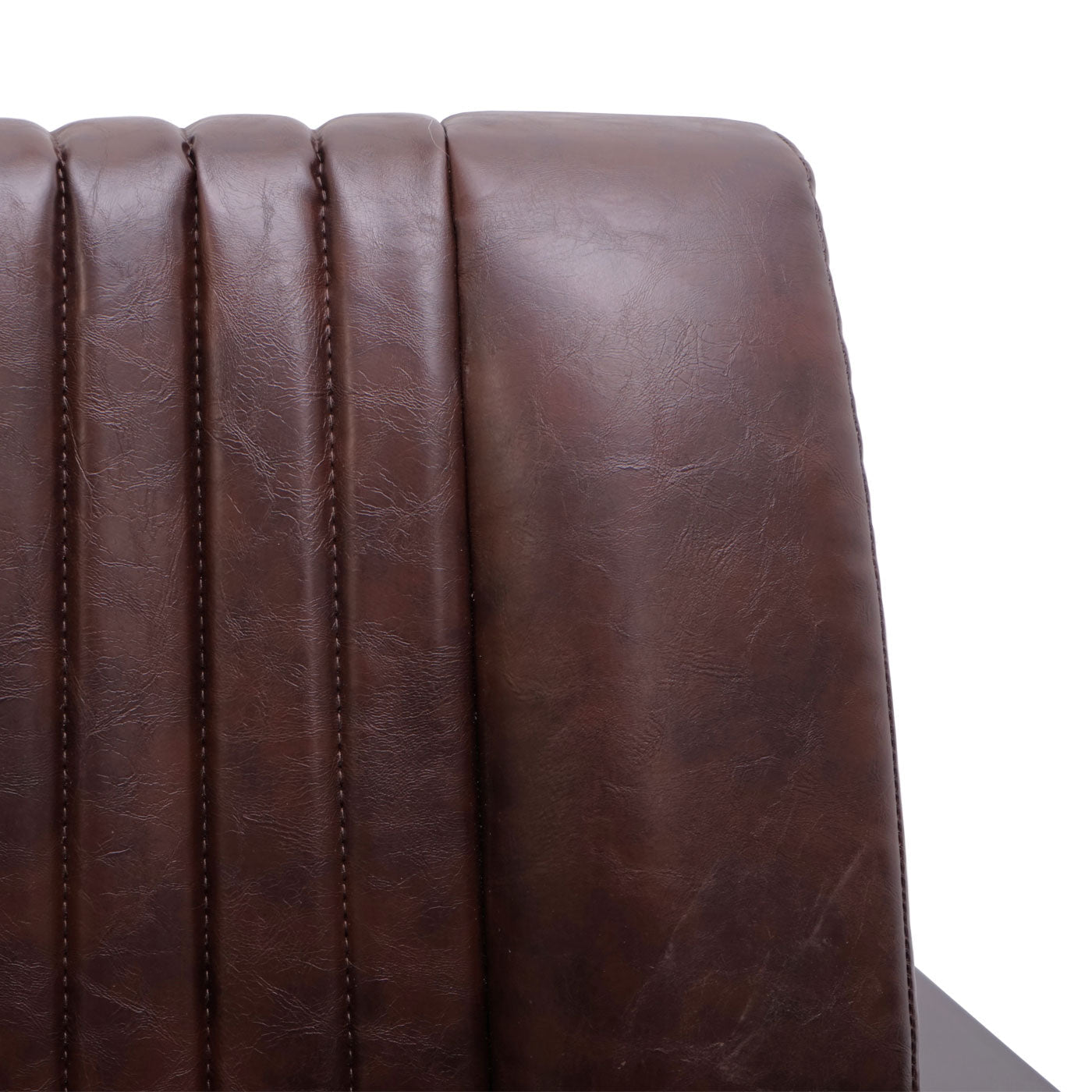 Cosmo Casa - Fauteuil - Gestoffeerd - Metaal - Vintage bruin