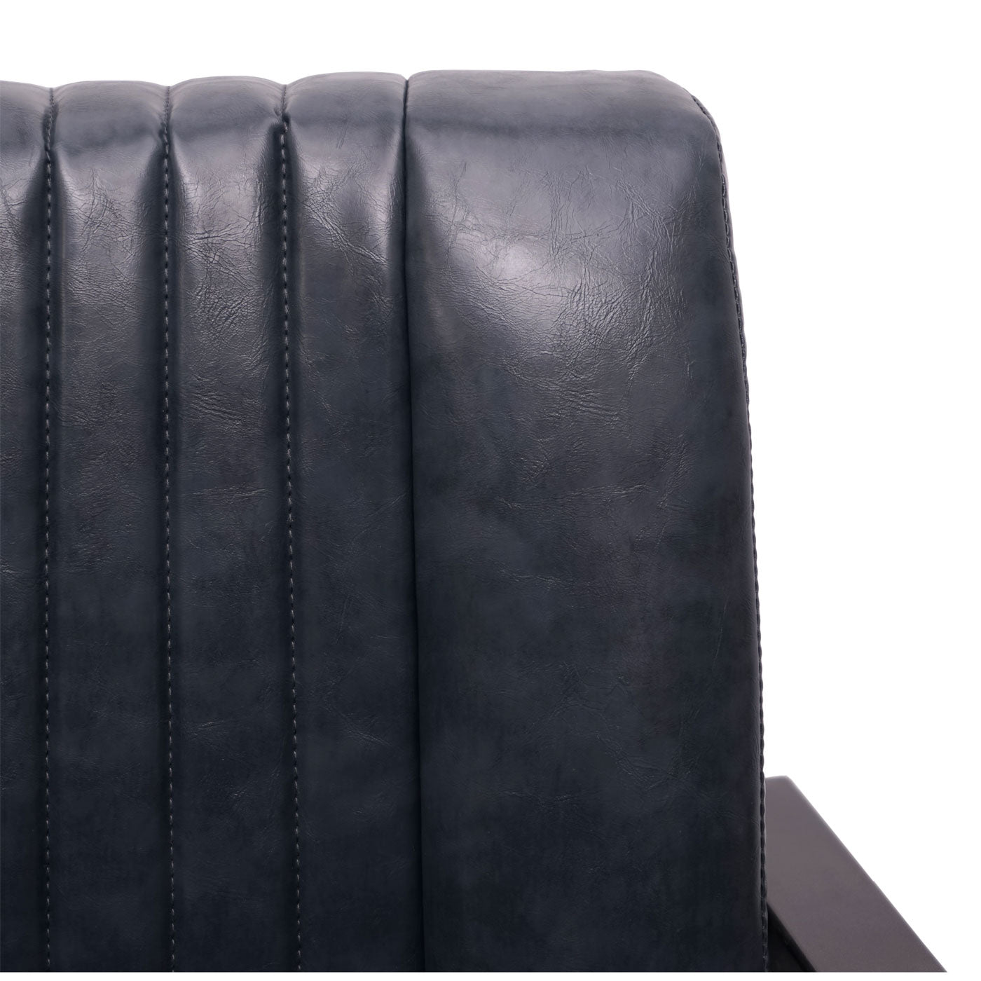 Cosmo Casa - Fauteuil - Gestoffeerd - Metaal - Vintage grijs