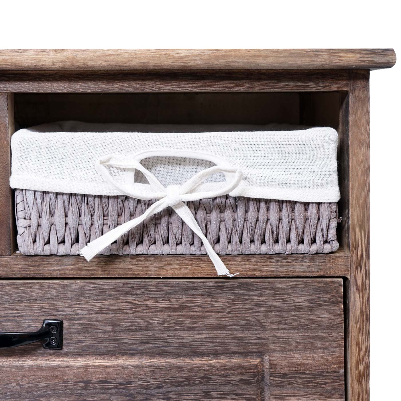 Cosmo Casa - Schoenenrek - Opberger met Lade - Massief Hout - Bruin