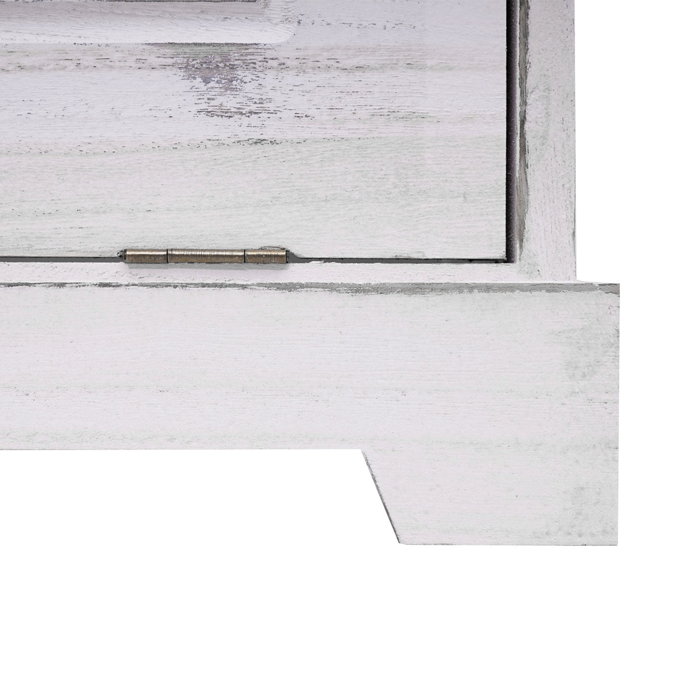 Cosmo Casa - Schoenenrek - Opberger met Lade - Massief Hout - Wit