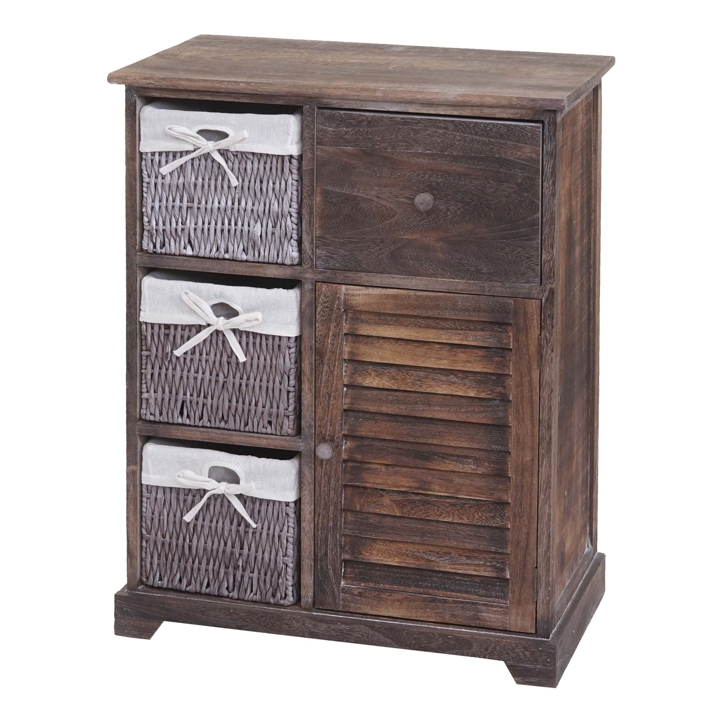 Cosmo Casa - Ladekast - Opbergkast Massief Hout - Shabby Brown