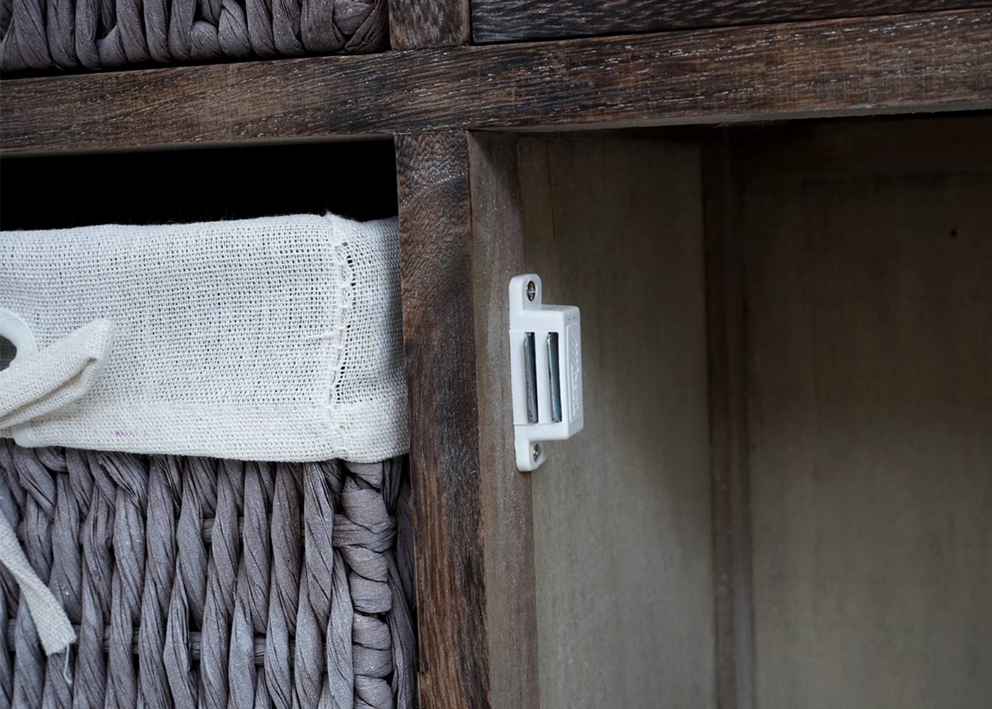 Cosmo Casa - Ladekast - Opbergkast Massief Hout - Shabby Brown