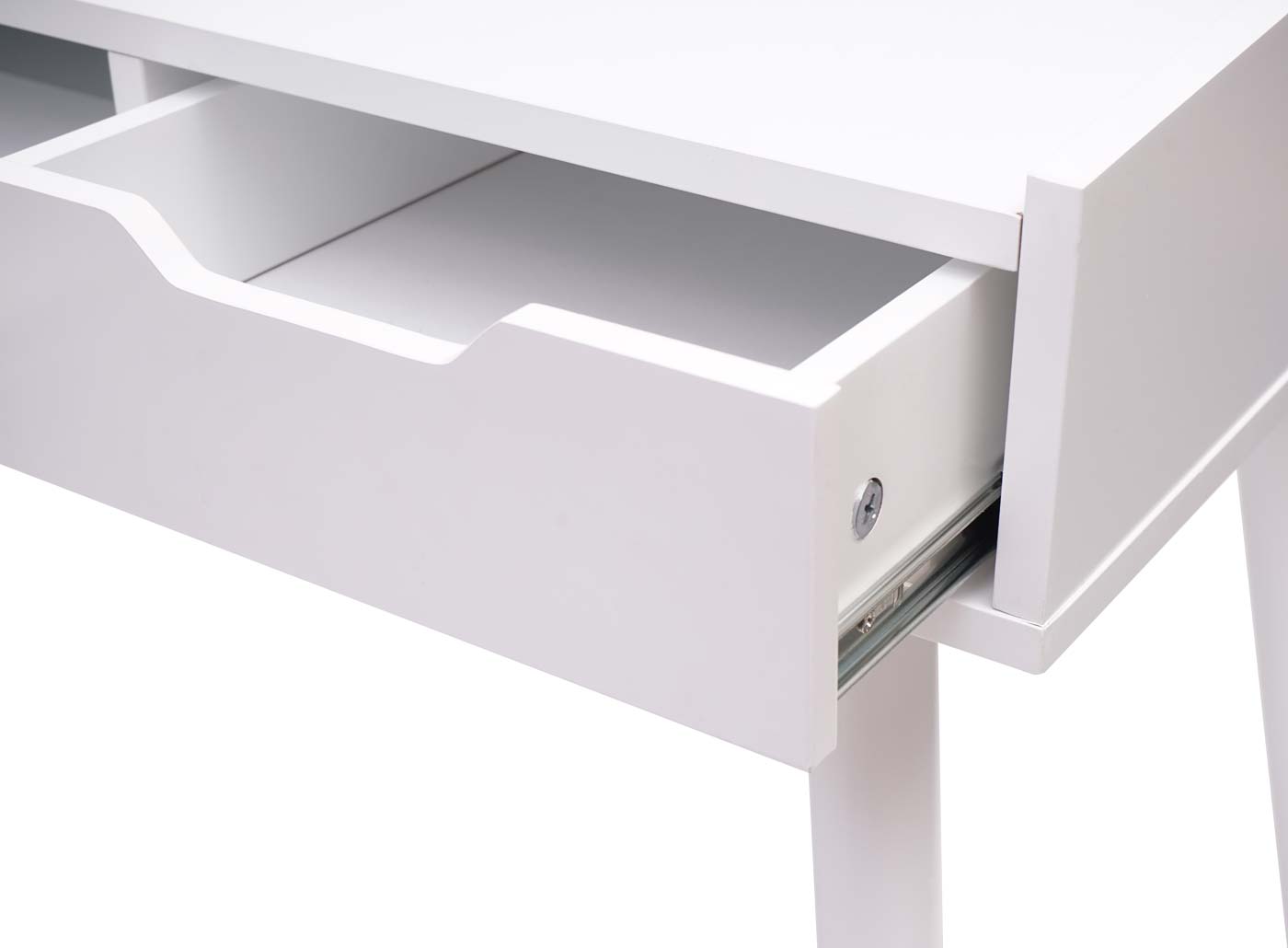 Cosmo Casa - Bureau - Met lade - MDF - Wit - 120x55cm
